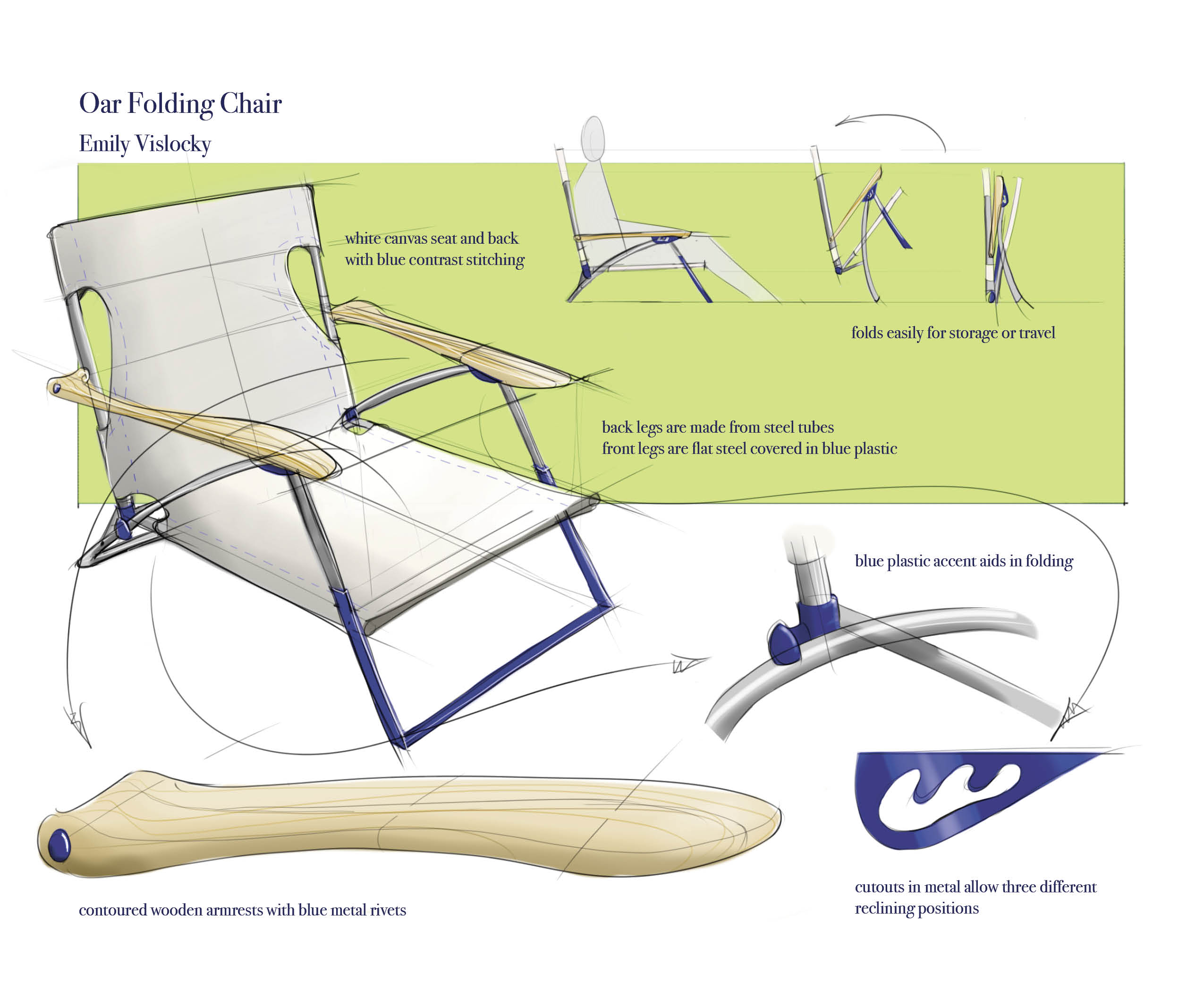 Folding Chairs by Emily Vislocky at