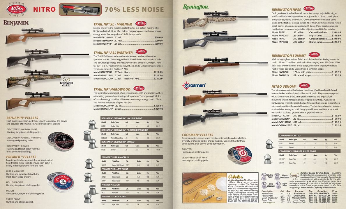 Cabelas Airgun Catalog Section by John Kimmich at