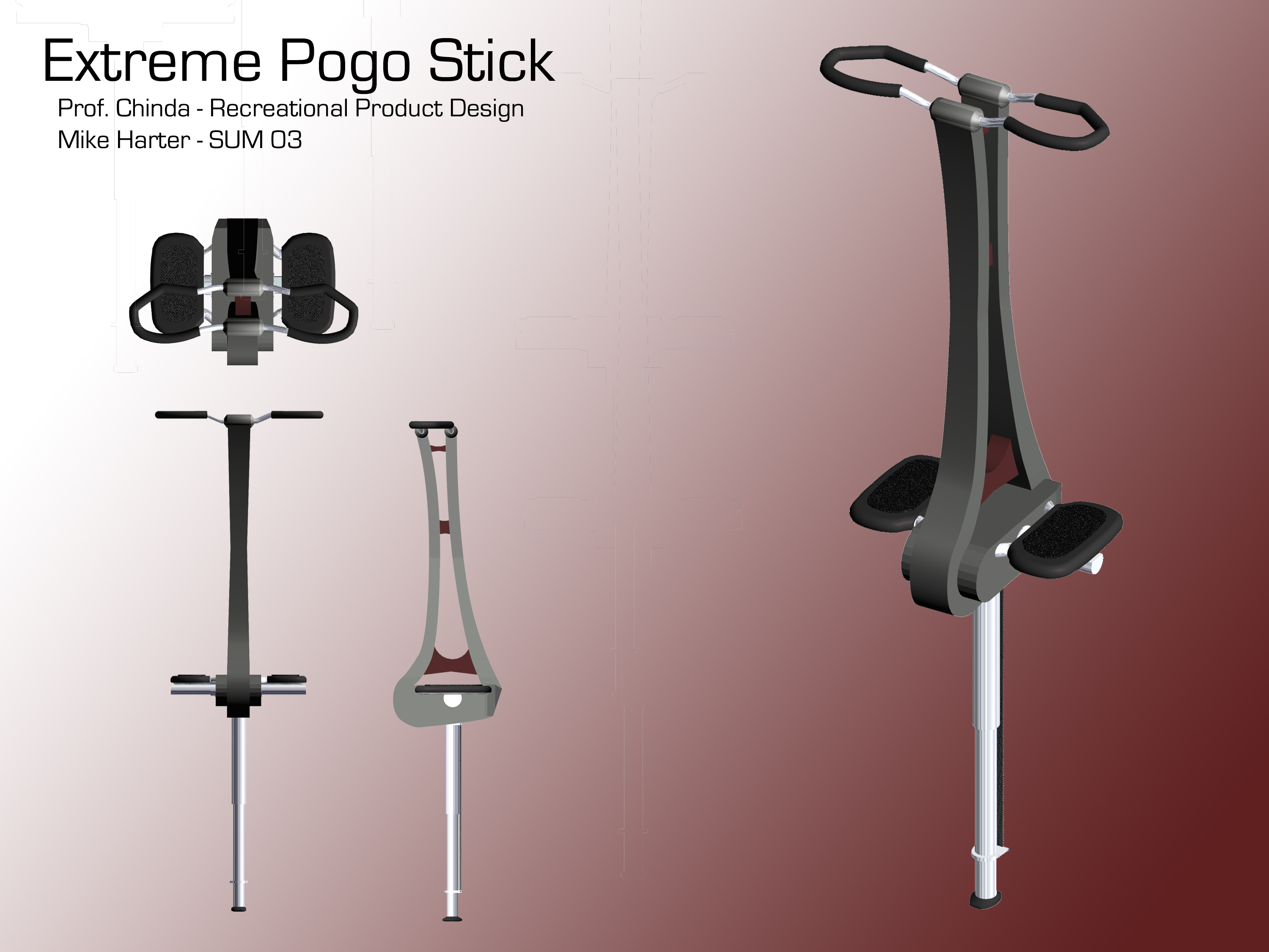Extreme pogo stick product design by Michael Harter at