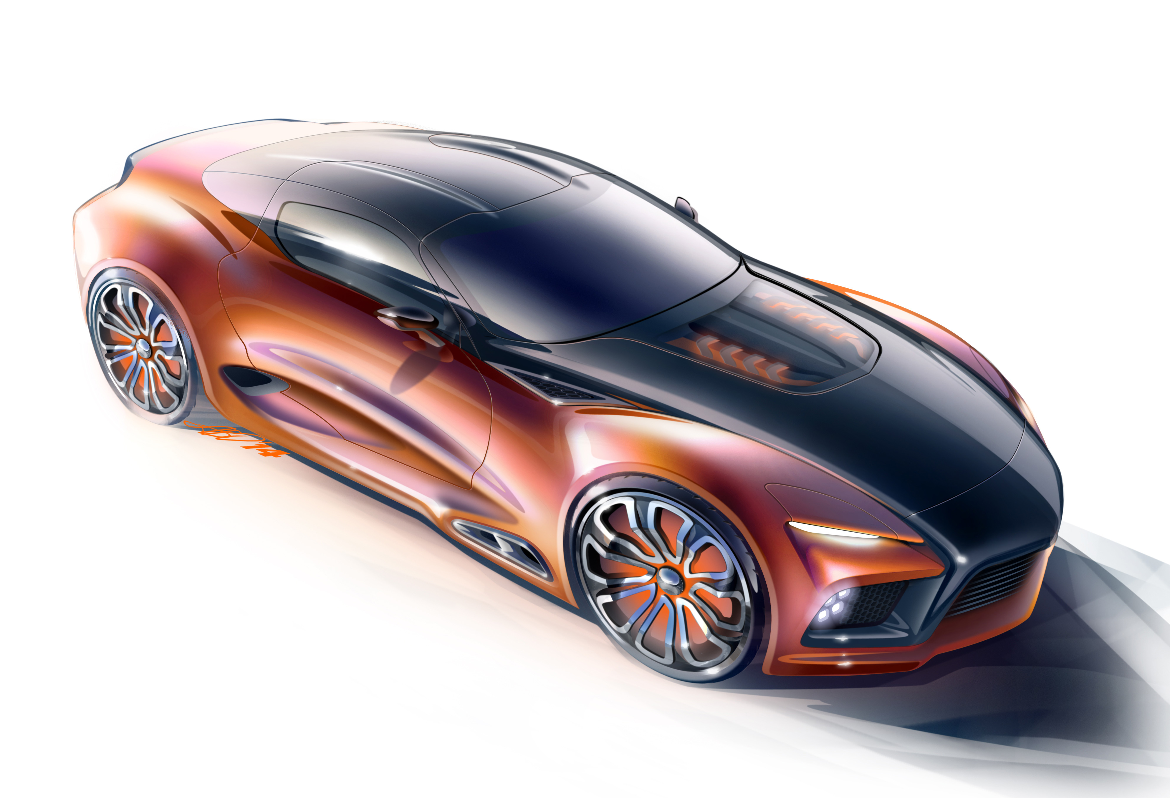 Car renderings by Alexander Opanasenko at