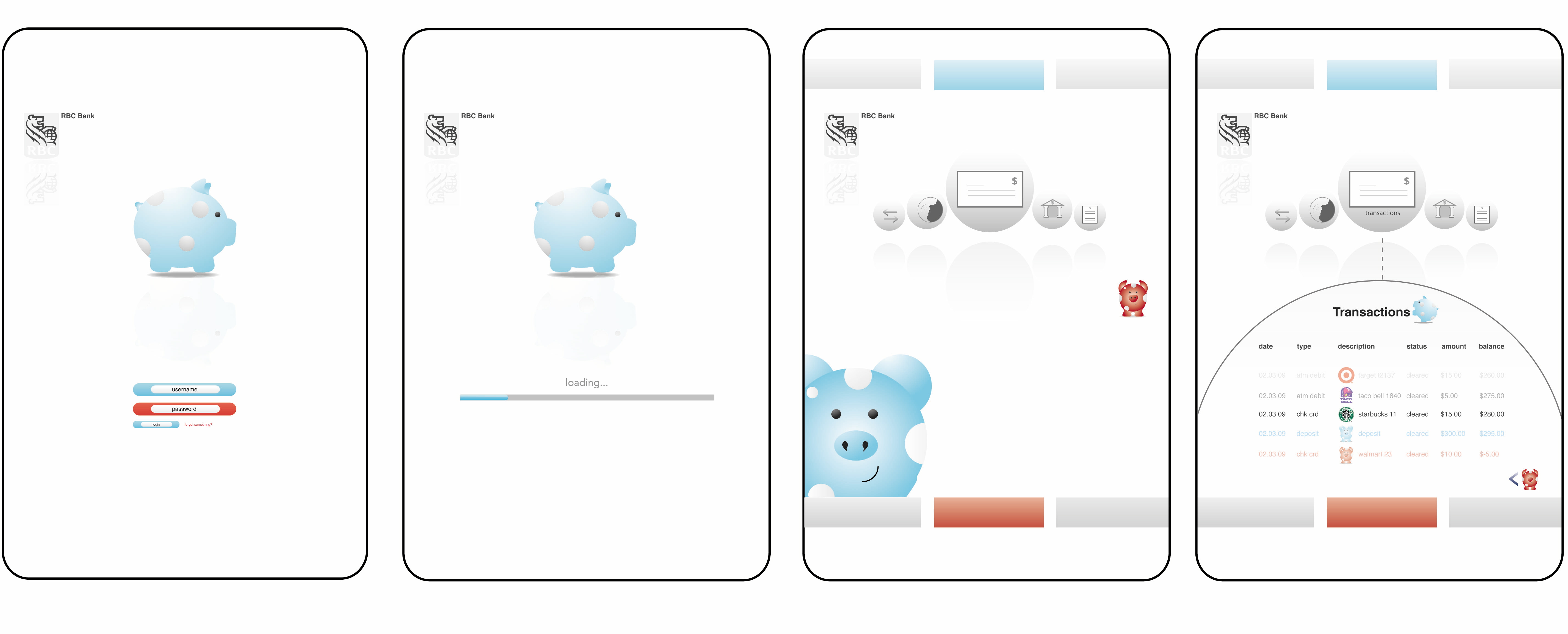 RBC Bank Identity Proposal Examples by Leslie Crawford at