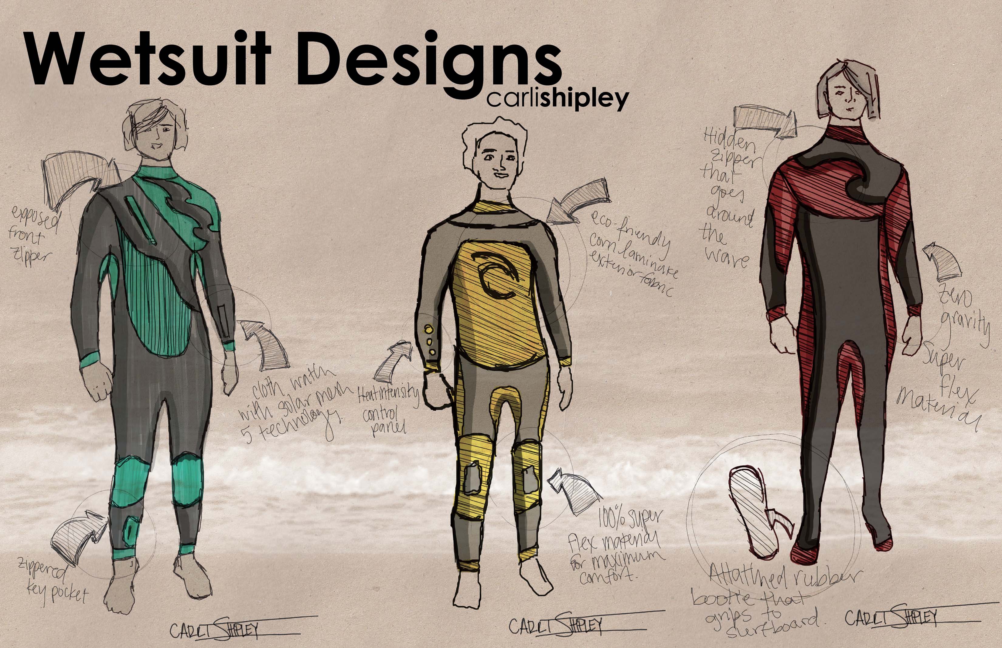 Wetsuit Design by Carli Shipley at