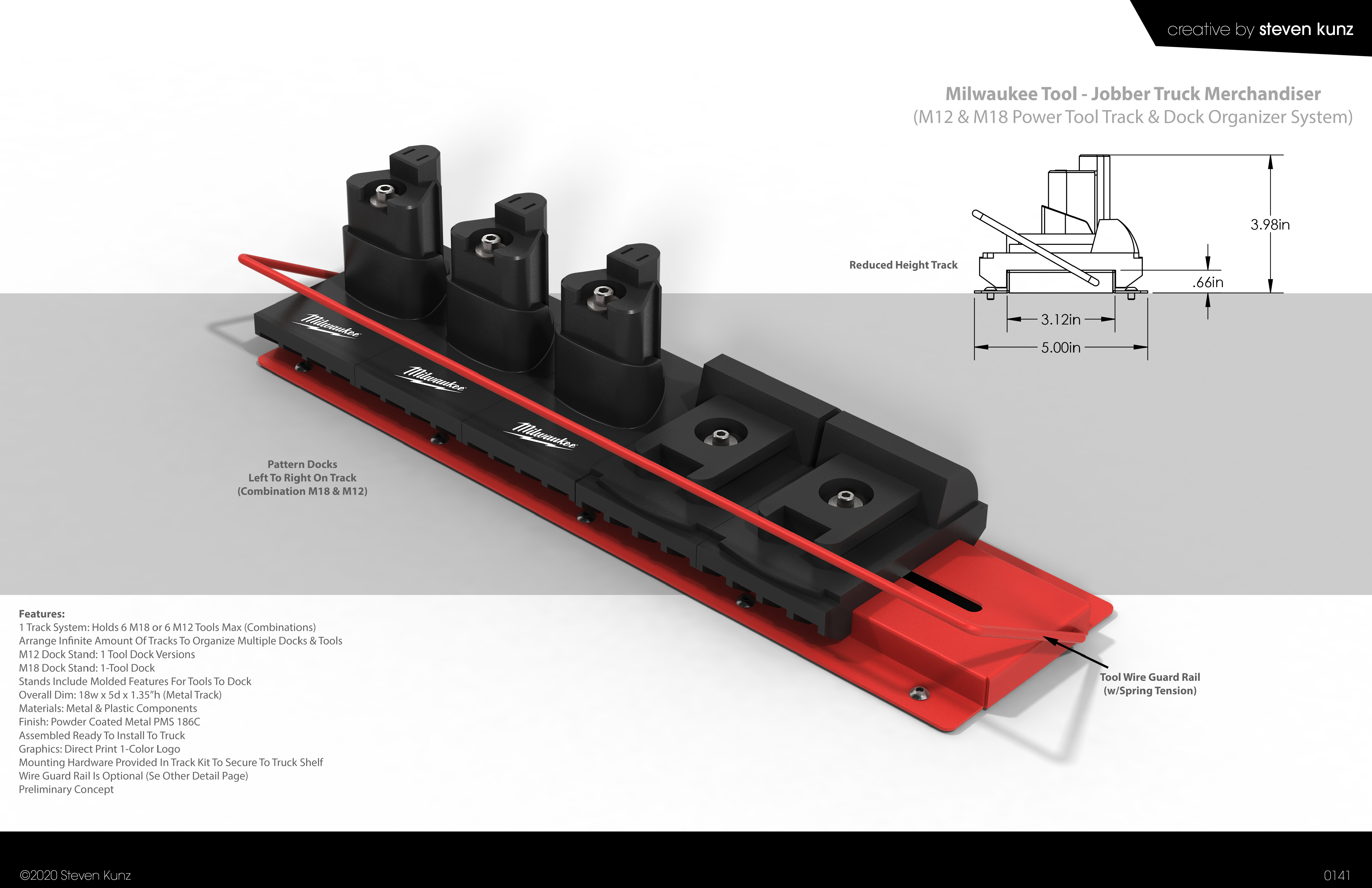 Milwaukee Tool Jobber Truck Merchandiser System by Steve Kunz at
