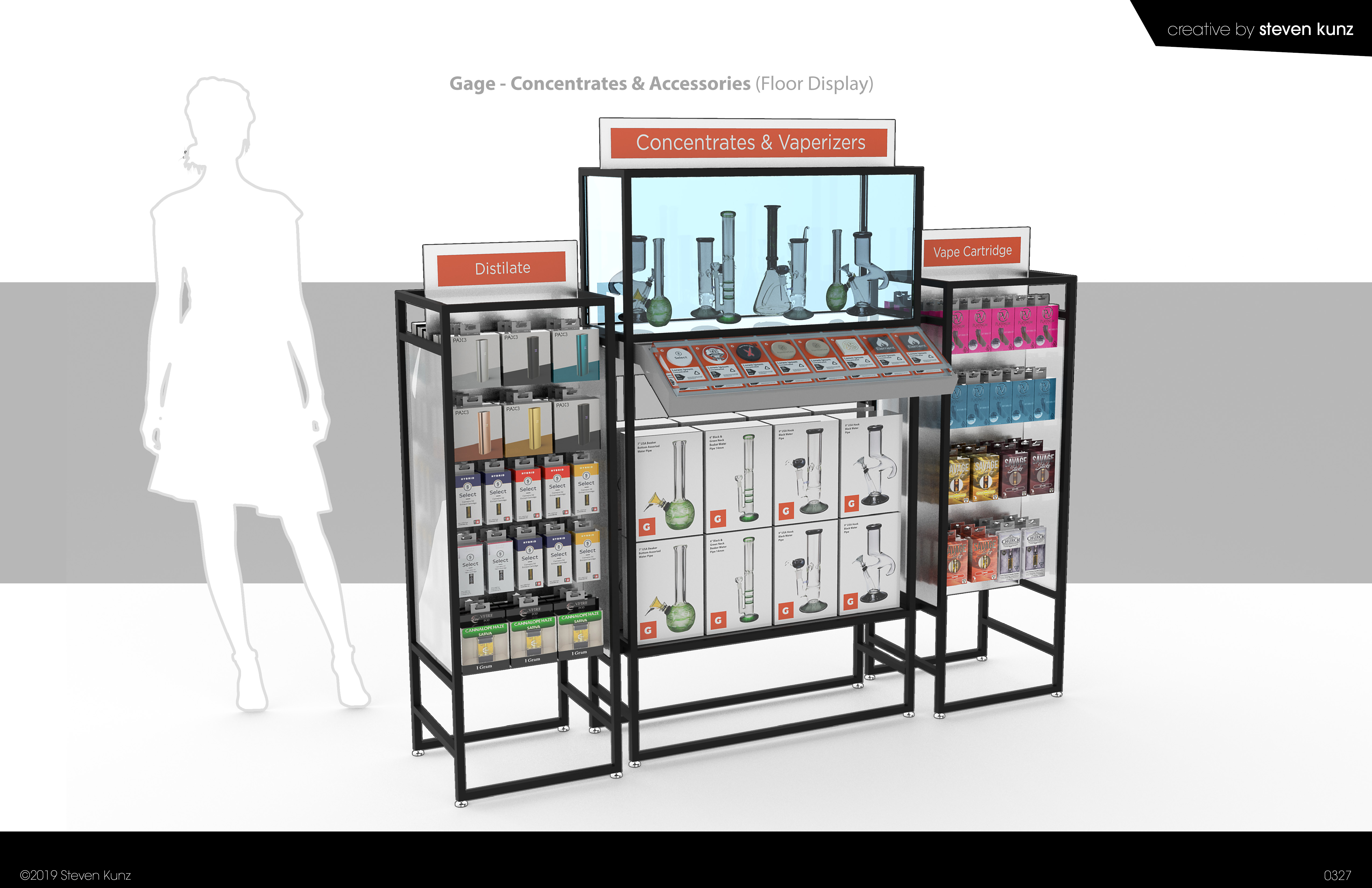 Gage Cannabis Dispensary Displays by Steve Kunz at