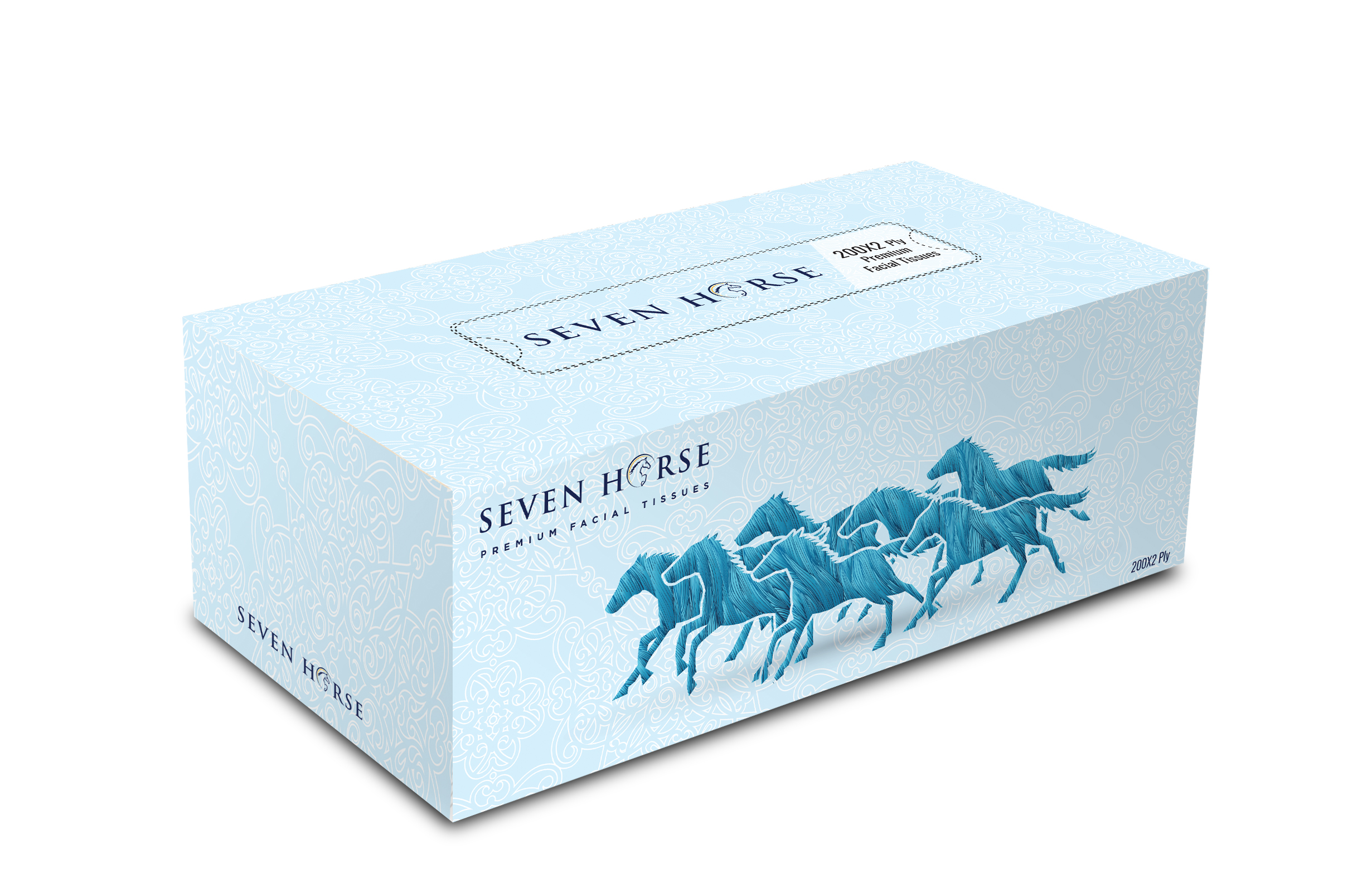 Seven Horse Premium Facial Tissue package design by Sreekumar K S at