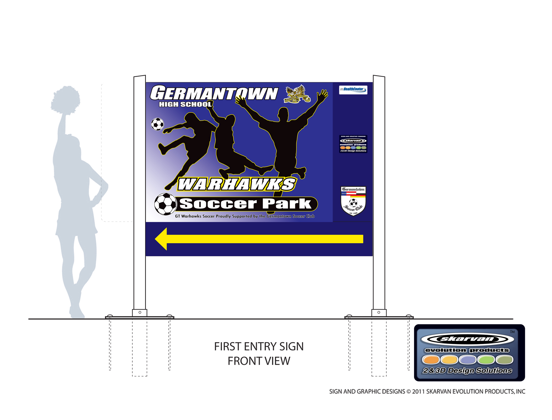 GTown Soccer Signage Program by Brian A. Skarvan at