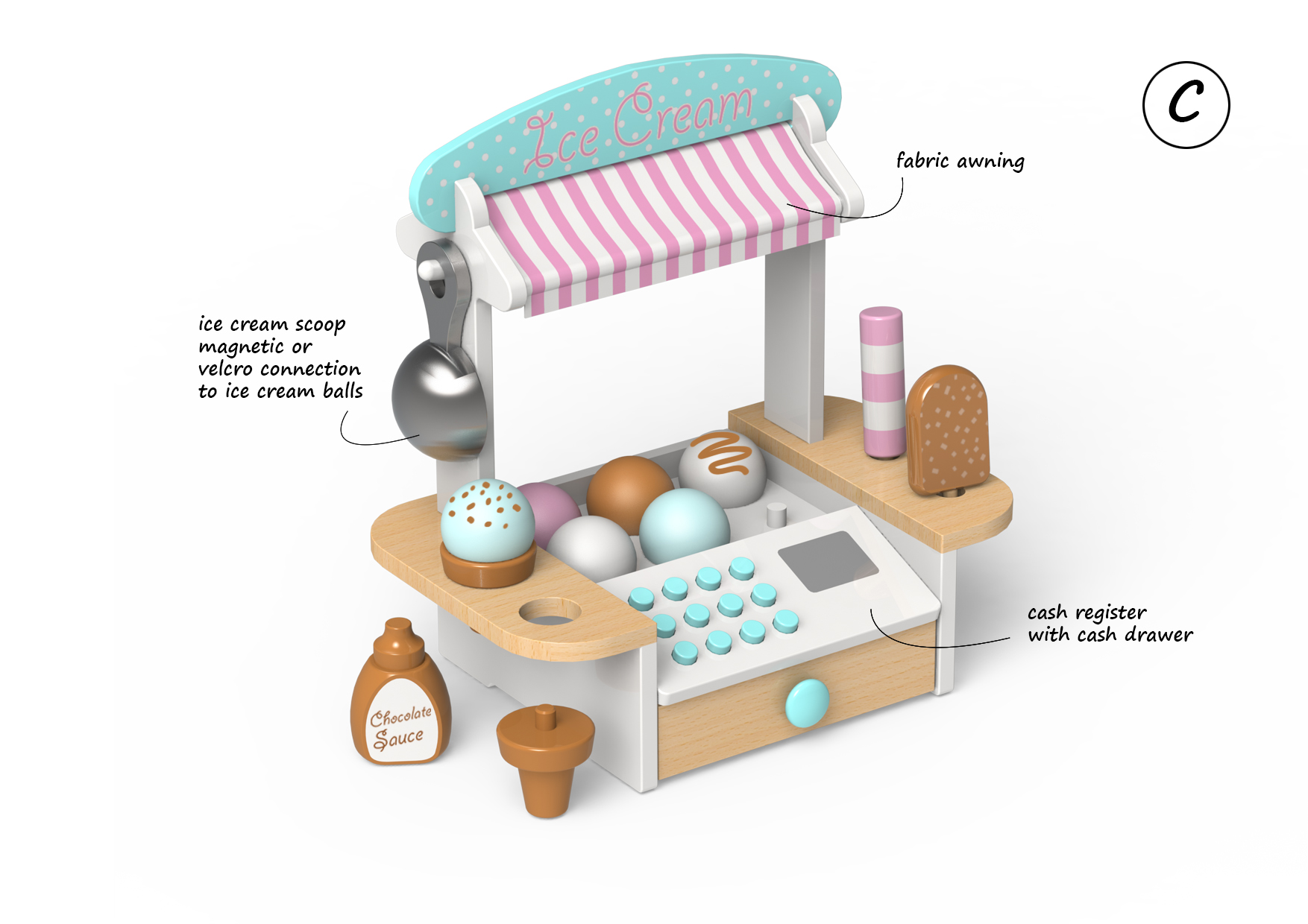 Wooden Toy Cafe concepts by Justin Worsley at