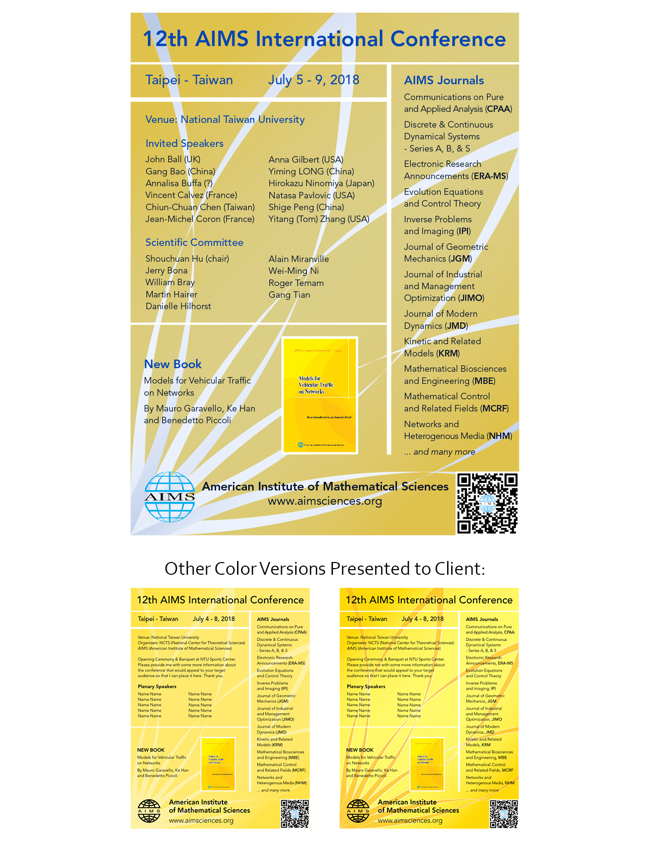 Graphic Design for AIMS by Case Krawcewicz at