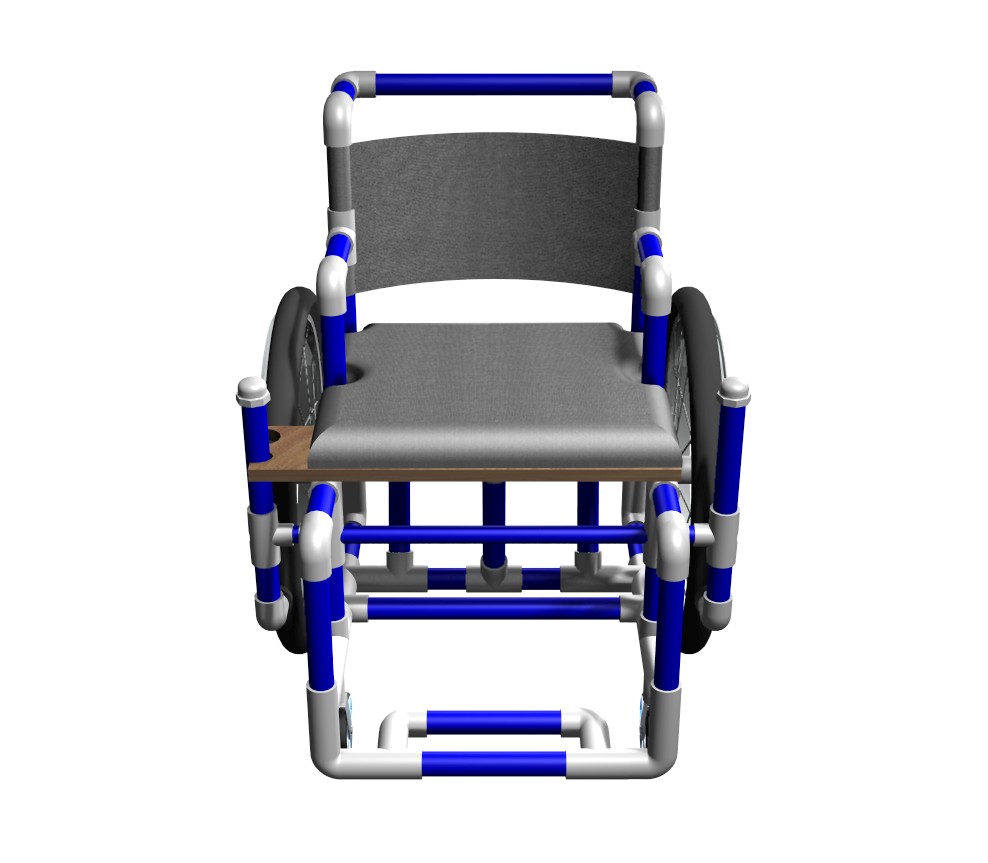 PVC Pipe Wheelchair by Juan Esteban Velez at
