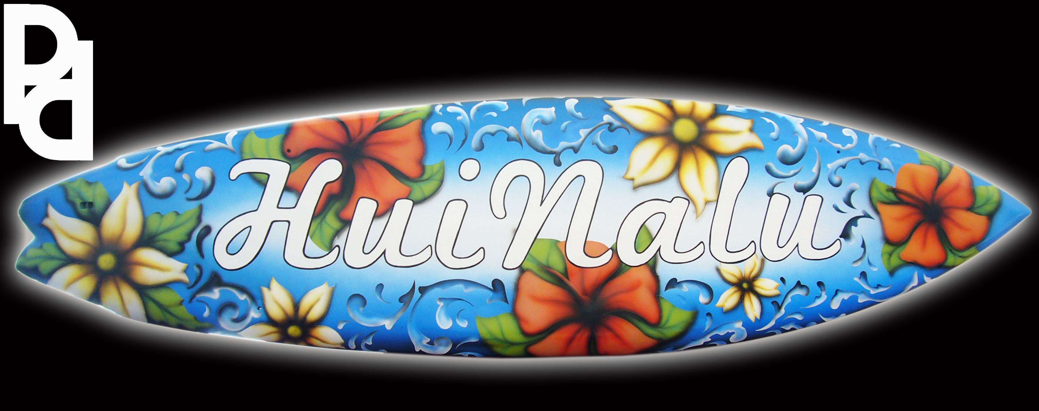 Surfboard spray jobs by Jim Pachal at