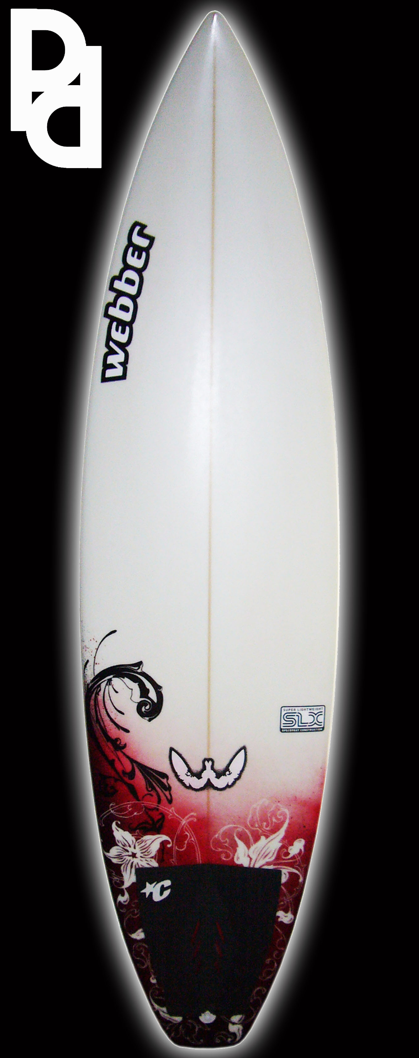 Surfboard spray jobs by Jim Pachal at