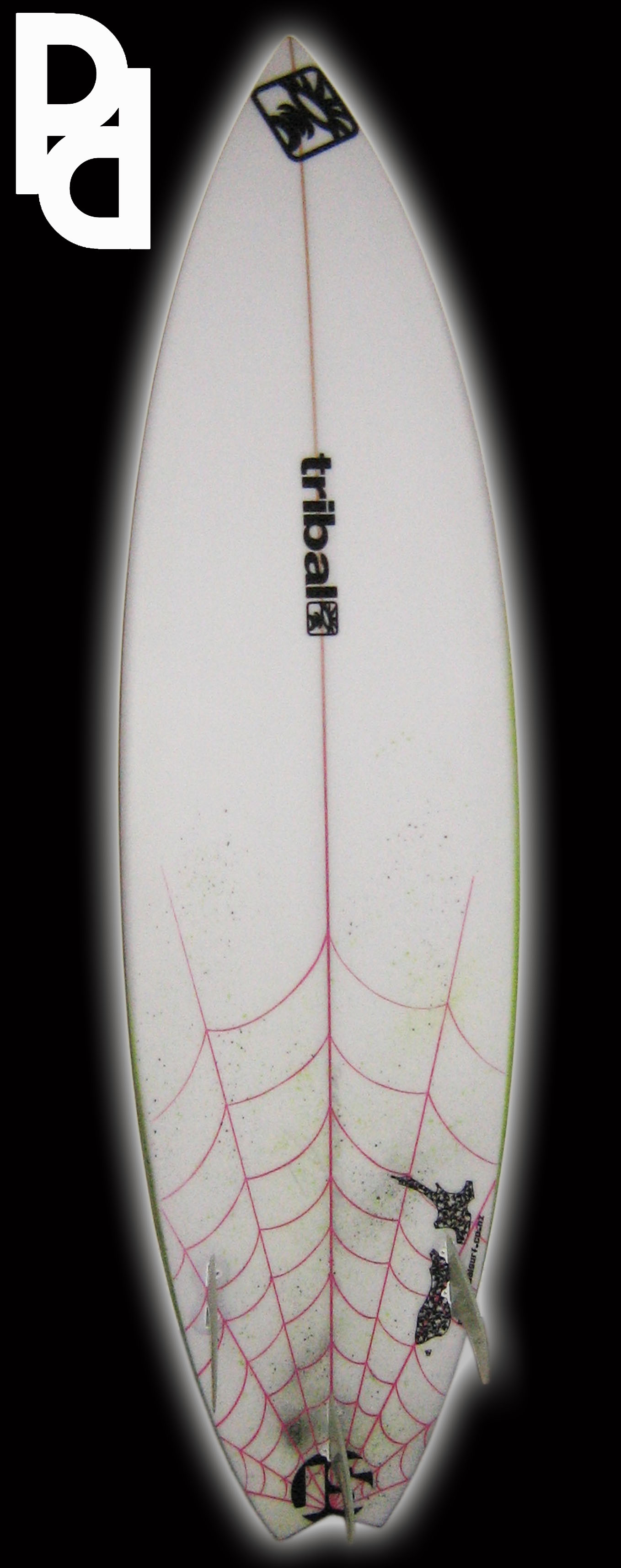 Surfboard spray jobs by Jim Pachal at