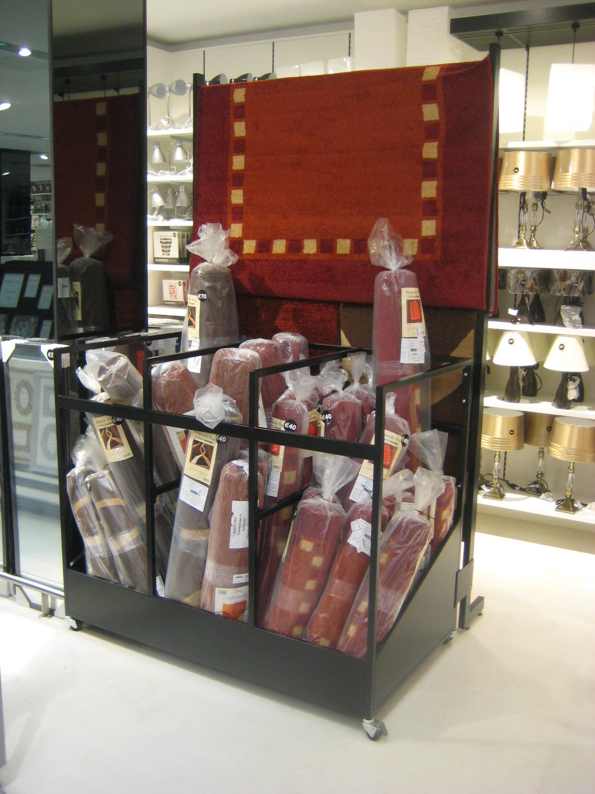 POS Shopfitting design installed products in use by