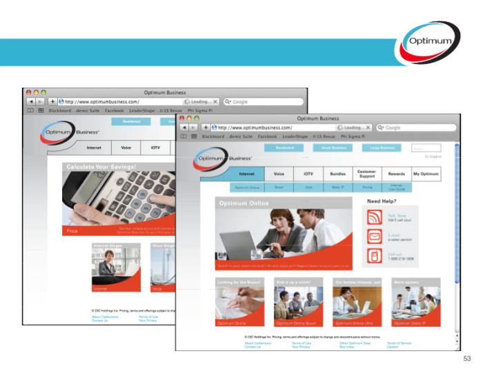 Optimum Website Design by Allison Way at Coroflot.com
