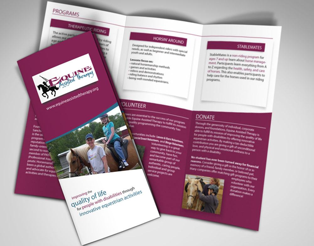 Equine Assisted Therapy Business Card and Brochure by John Valera at