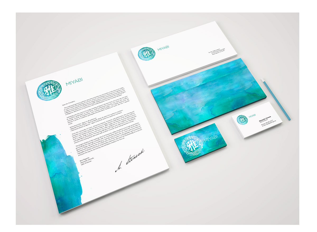 Miyabi Art Basel Miami Beach Project logo concept 3 by