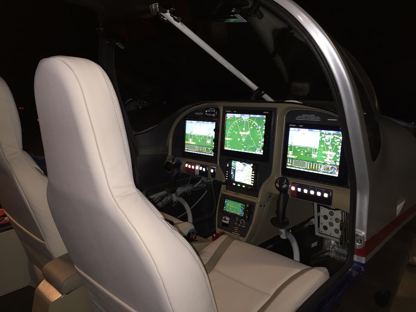 RV10 Airplane Interior by Michael David Young at