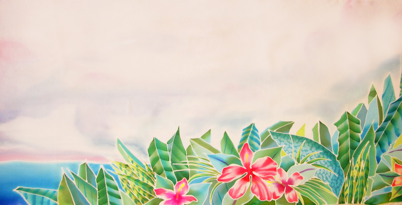 silk painting by julie jennings at