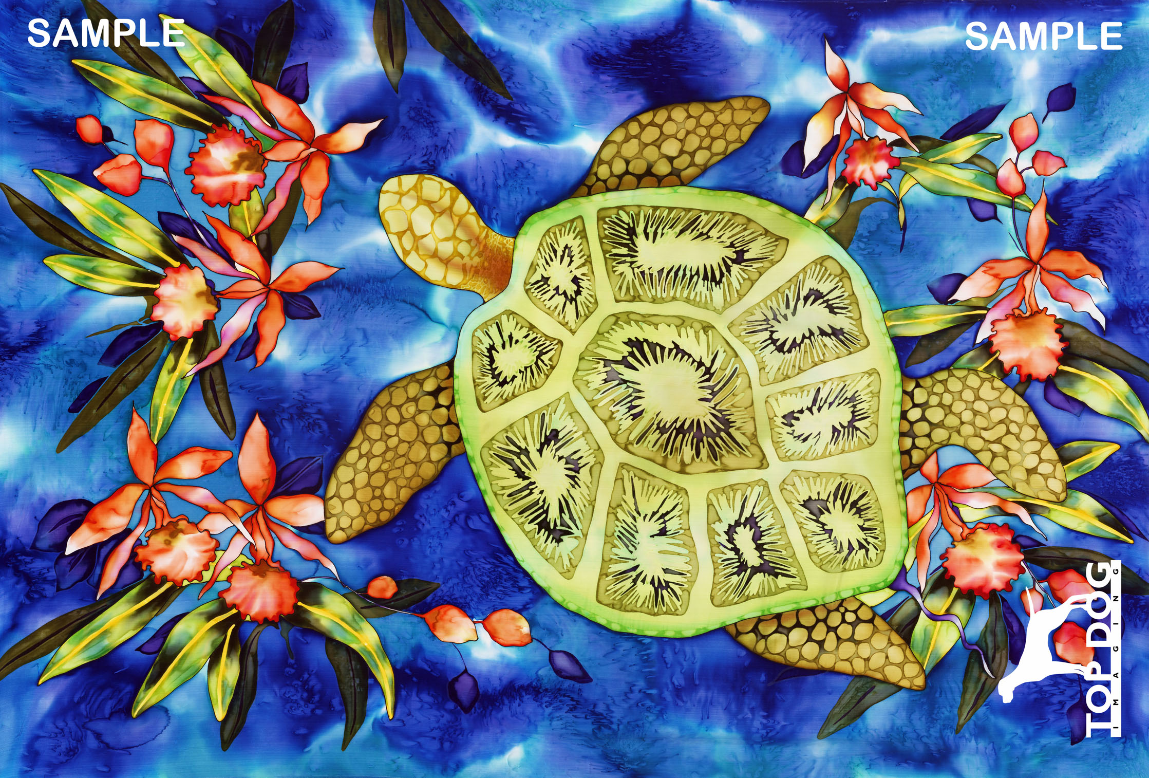 silk painting by julie jennings at