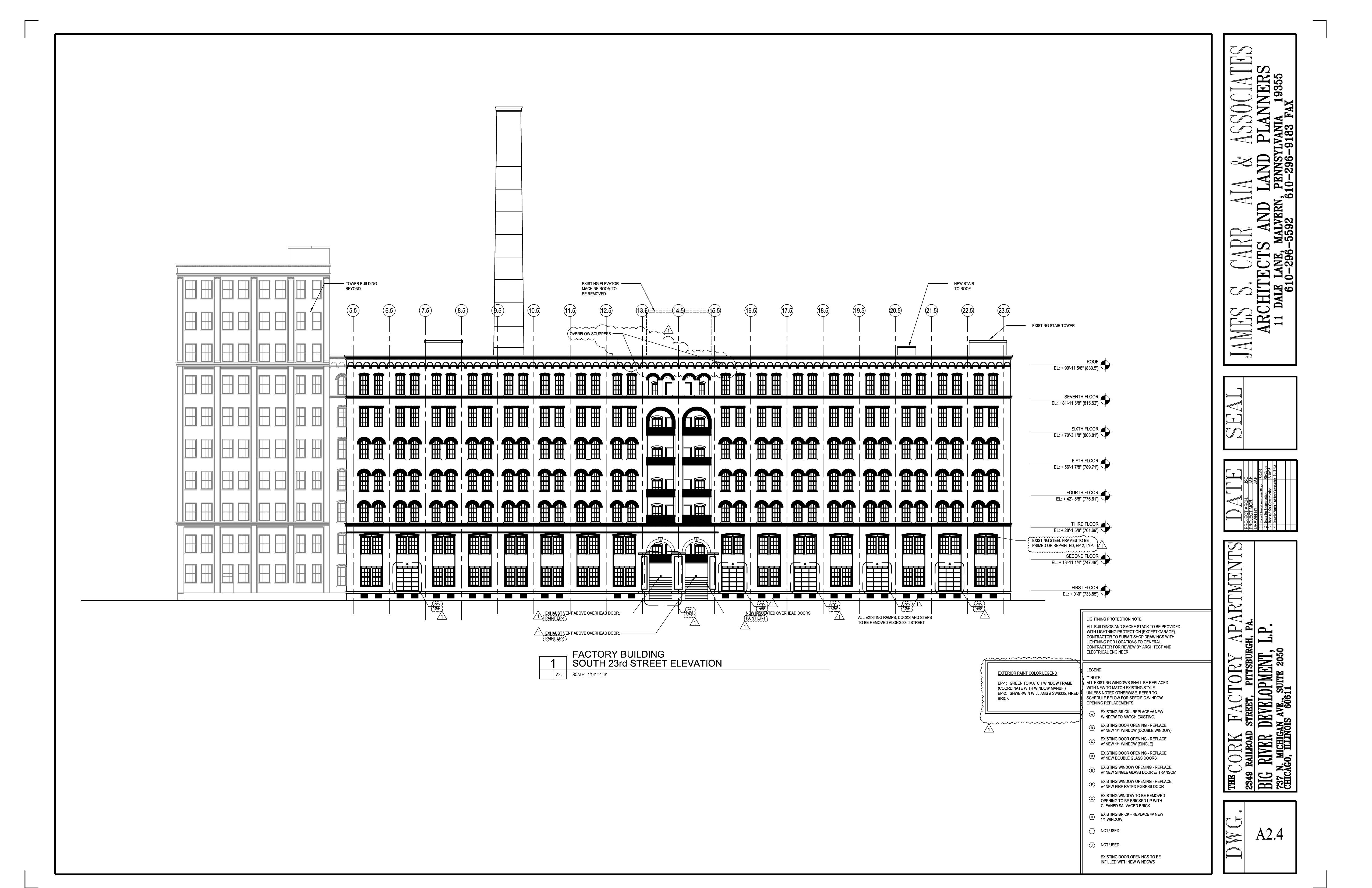 Cork Factory Apartments Pittsburgh PA Drawings by James Feucht at