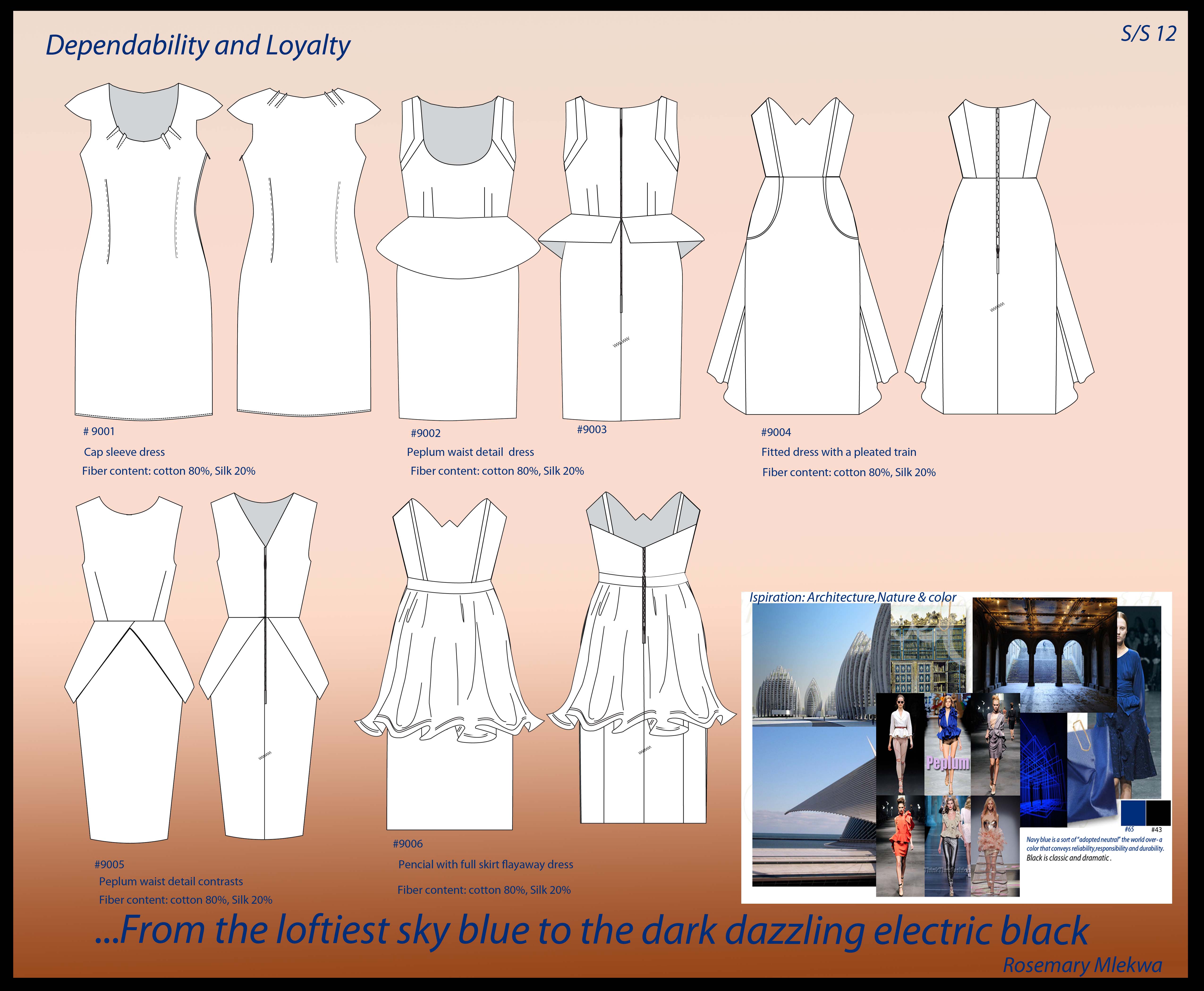 Fashion Illustration, Flats,Textile and Layouts by Rosemary Mlekwa at