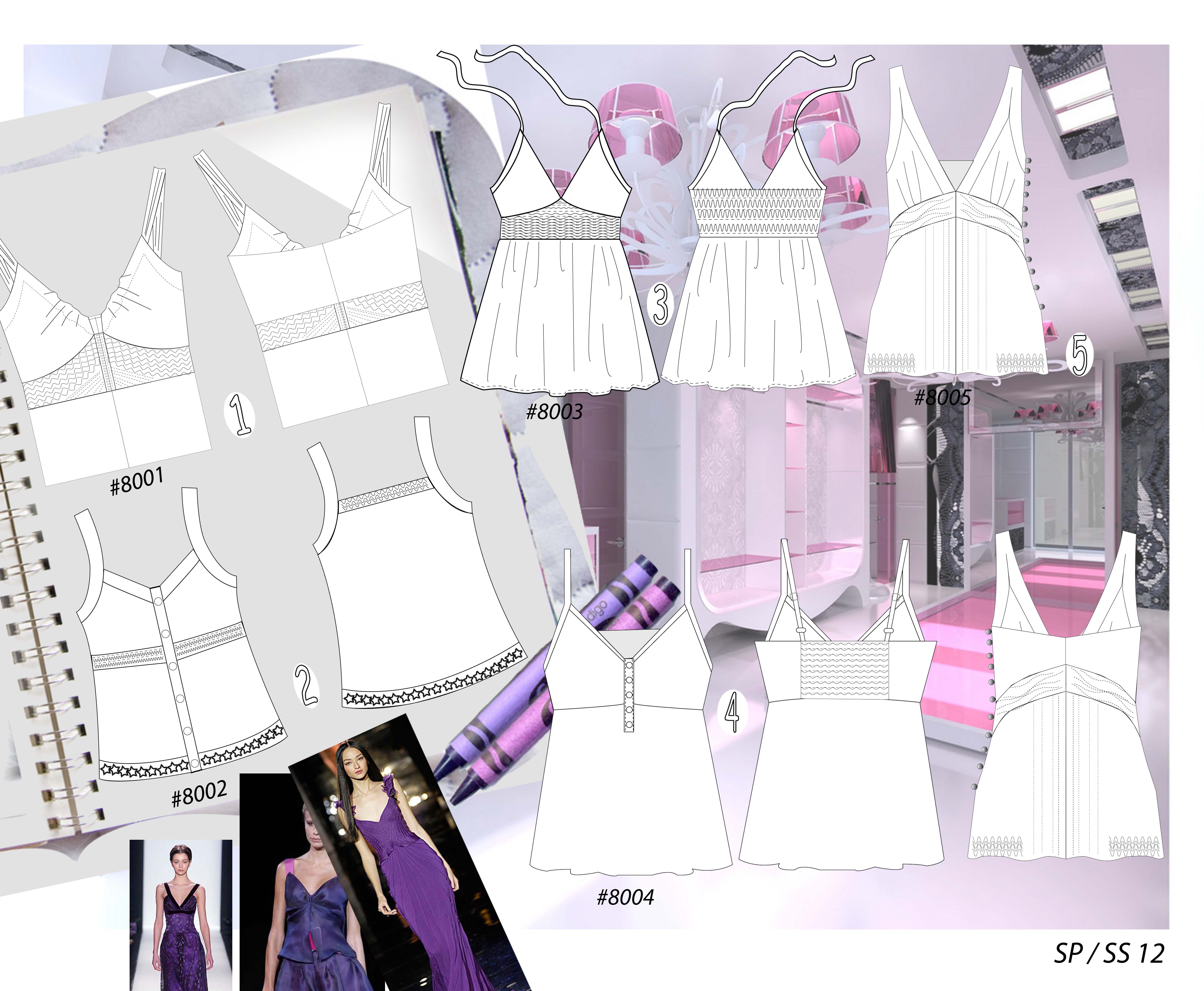 Fashion Illustration, Flats,Textile and Layouts by Rosemary Mlekwa at