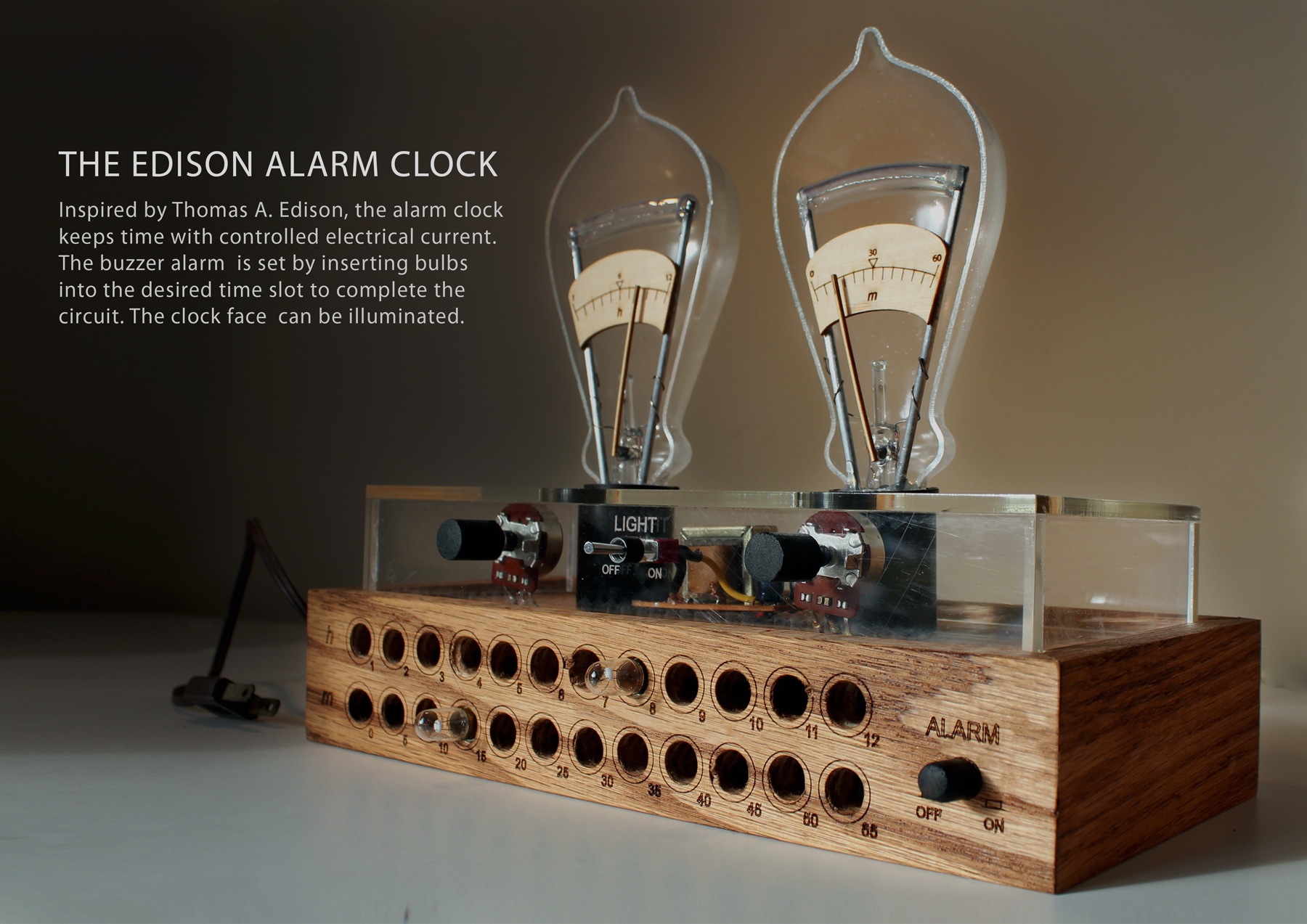 The Edison Alarm Clock by David Krawczyk at