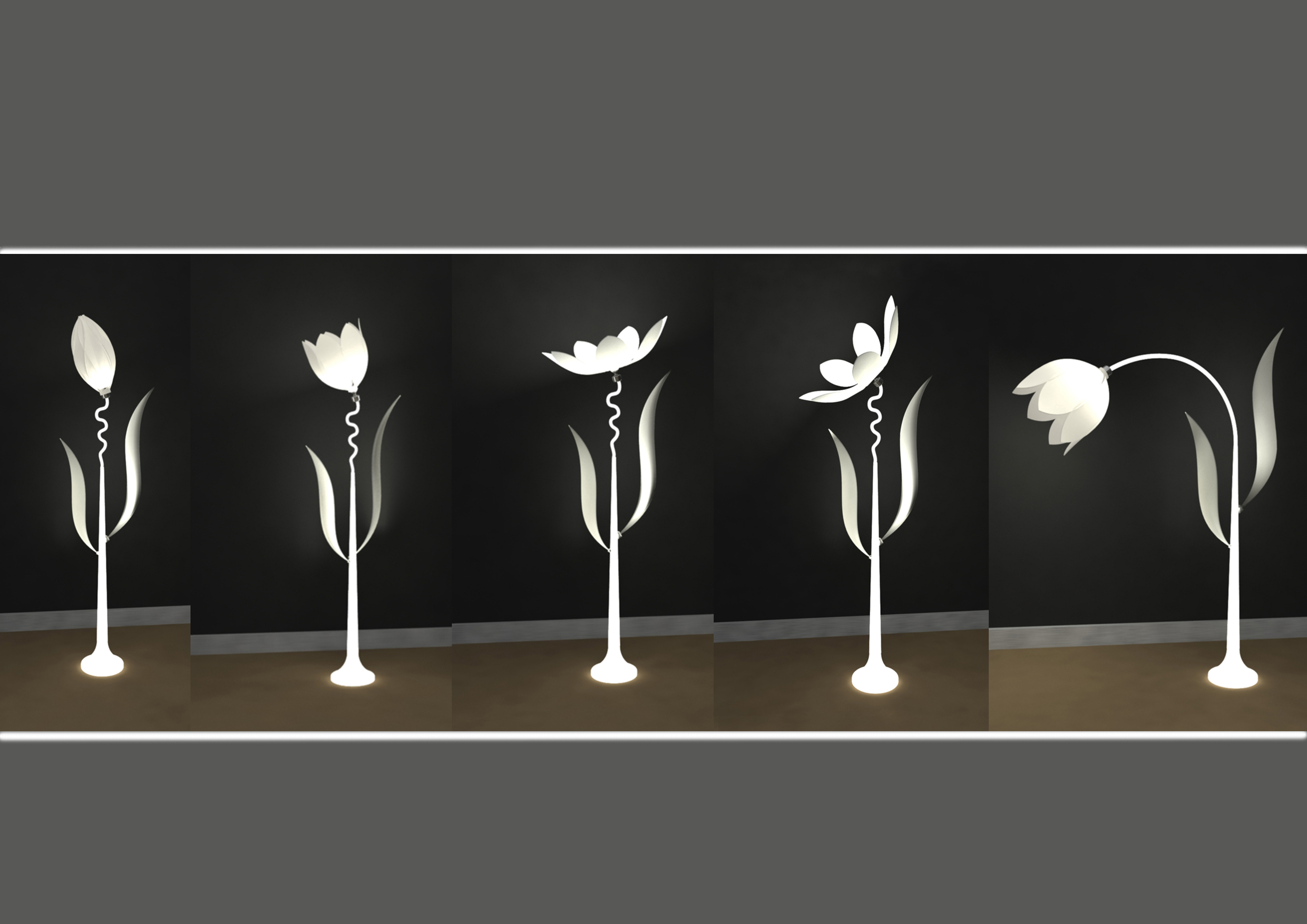 Flower Floor Lamp by Shabnam Edrisi at