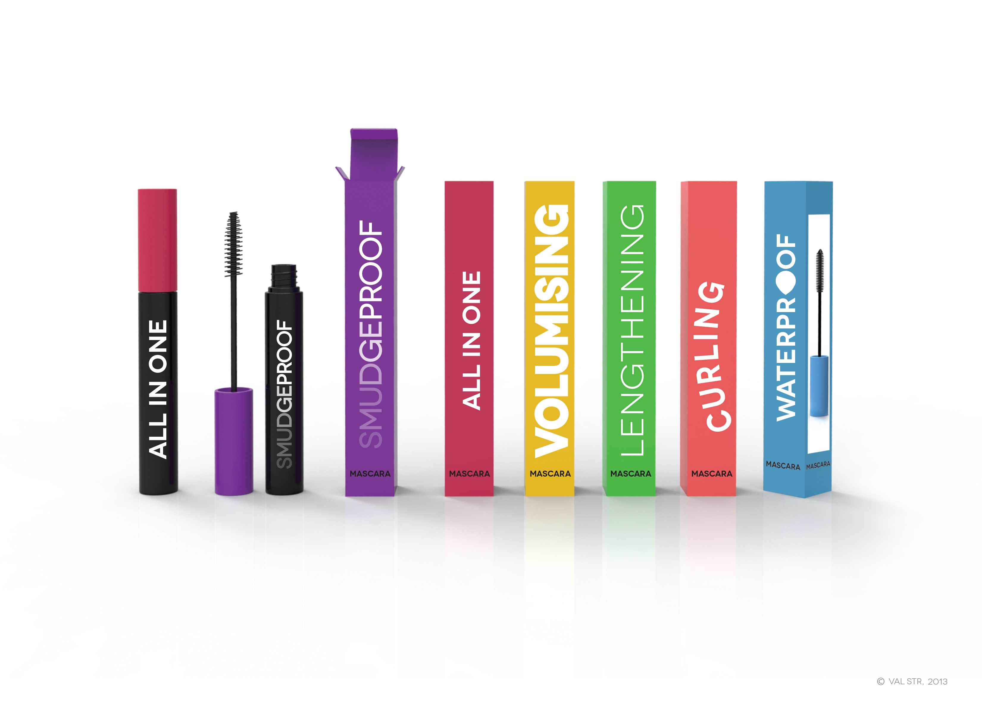 Mascara Packaging by Valeria Stroukova at