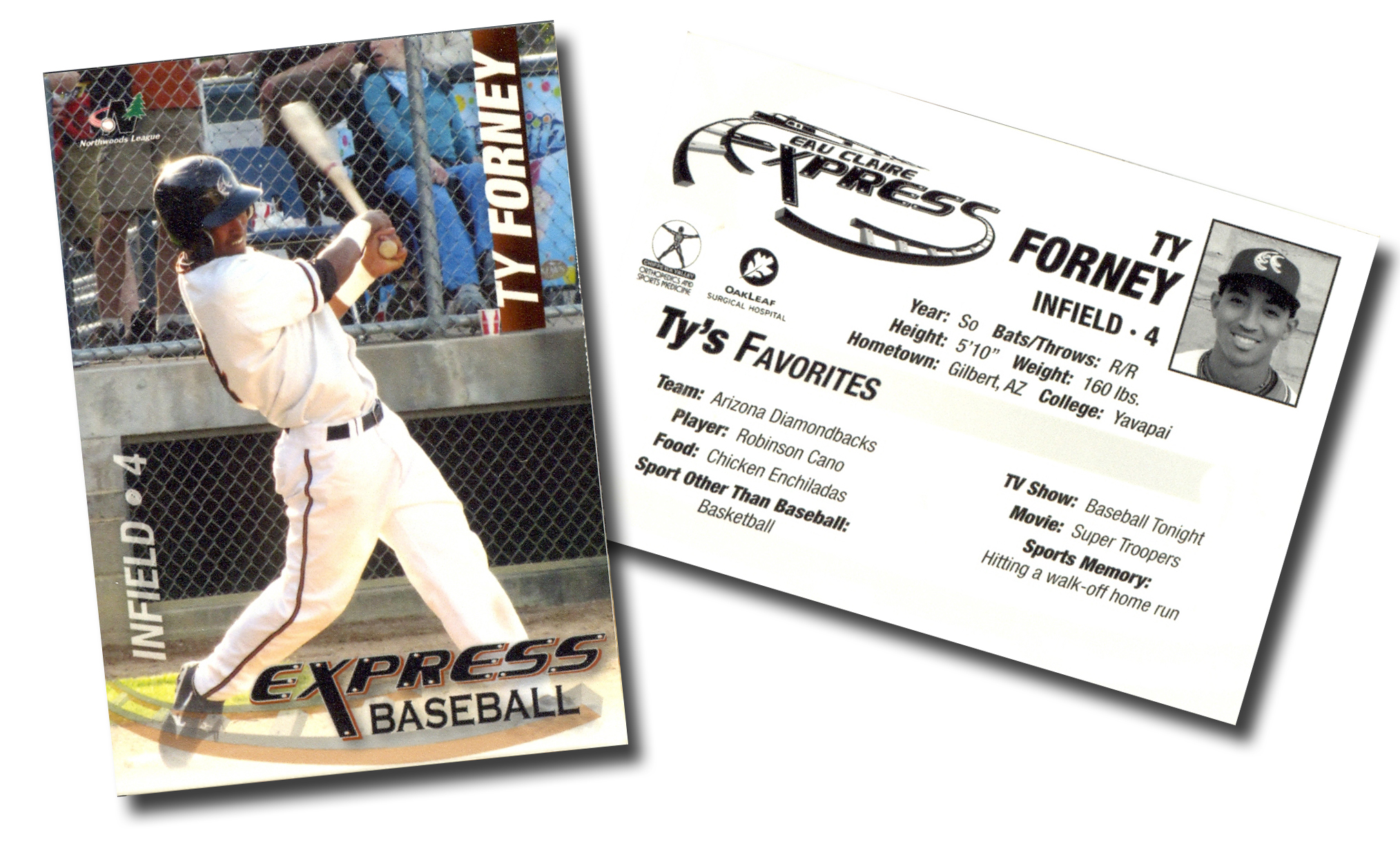 Eau Claire Express Baseball Card Design by Justin Thompson at