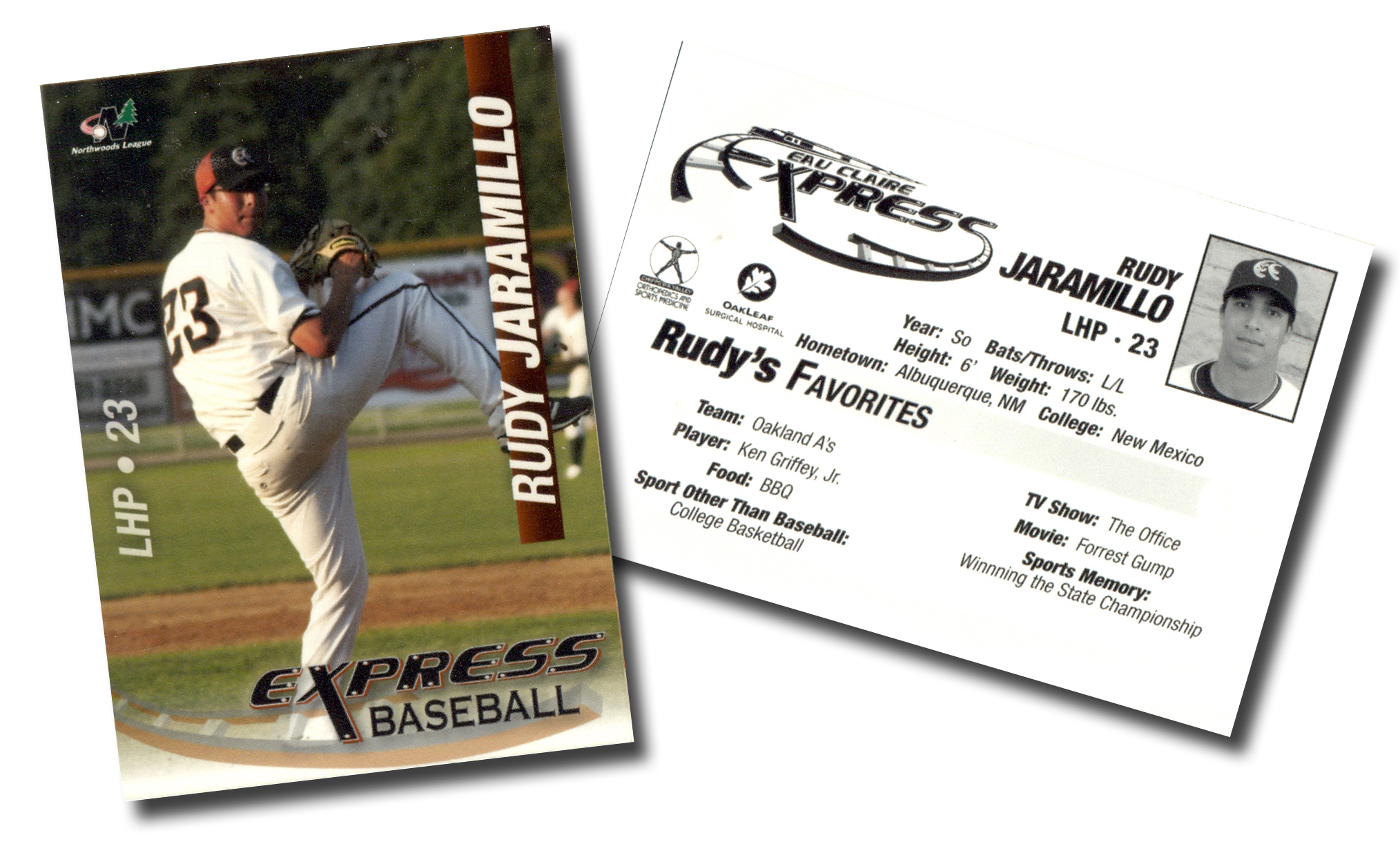 Eau Claire Express Baseball Card Design by Justin Thompson at