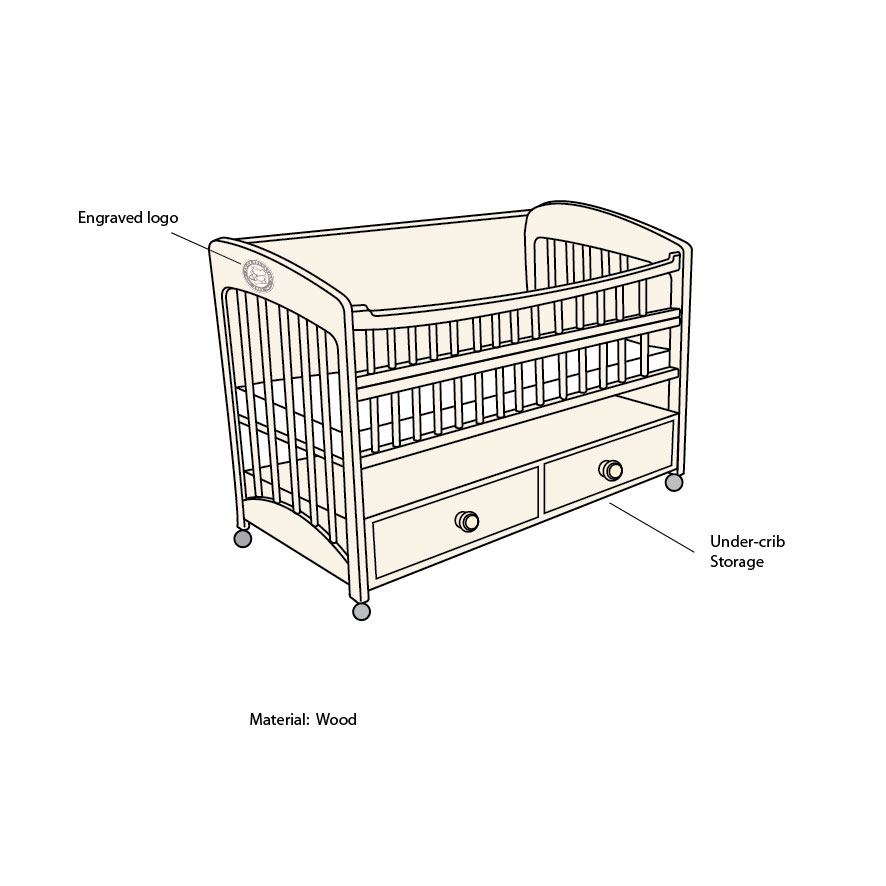 Baby Crib by Kevin Masse at