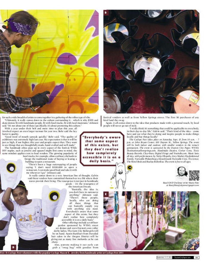 Dayton City Paper Cyclops Festival by Evan Leis at