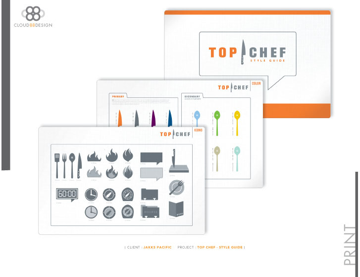 CASE STUDY 16 TOP CHEF STYLE GUIDE by Cloud 88 Design at