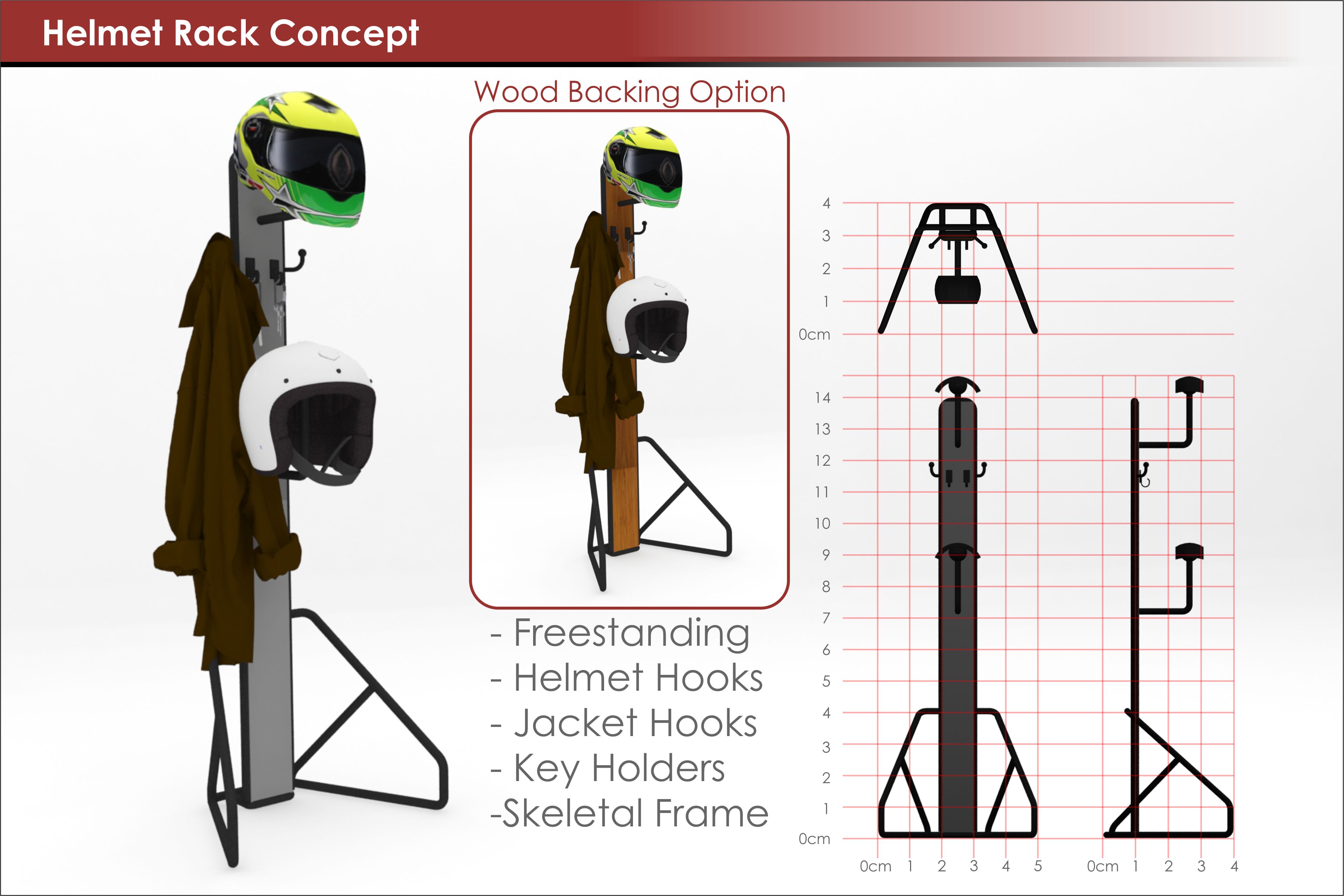 Motorcycle Helmet Rack Concept by Geim Bernard Eran at