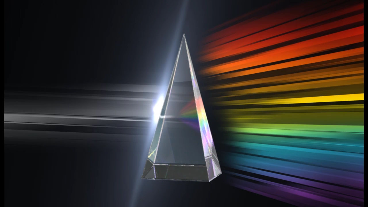 Spinning Glass Pyramid by Daniel Gleiberman at