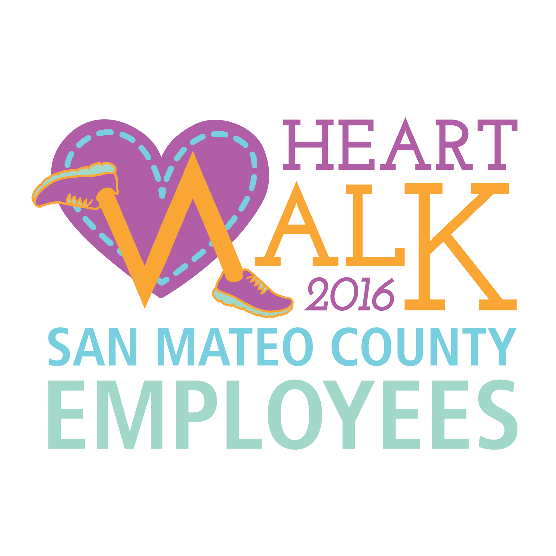 Heart Walk Logo by Kate Johnson at Coroflot.com