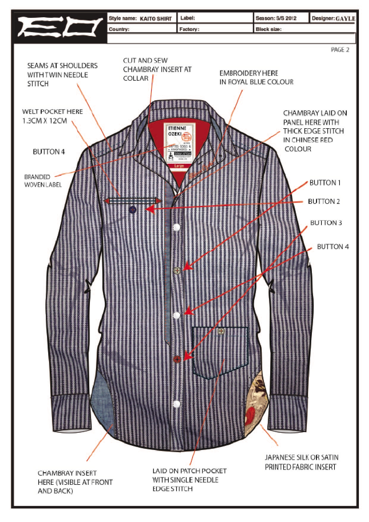 ETIENNE OZEKI HIGH END JAPANESE BRAND by Gayle Sandiford at