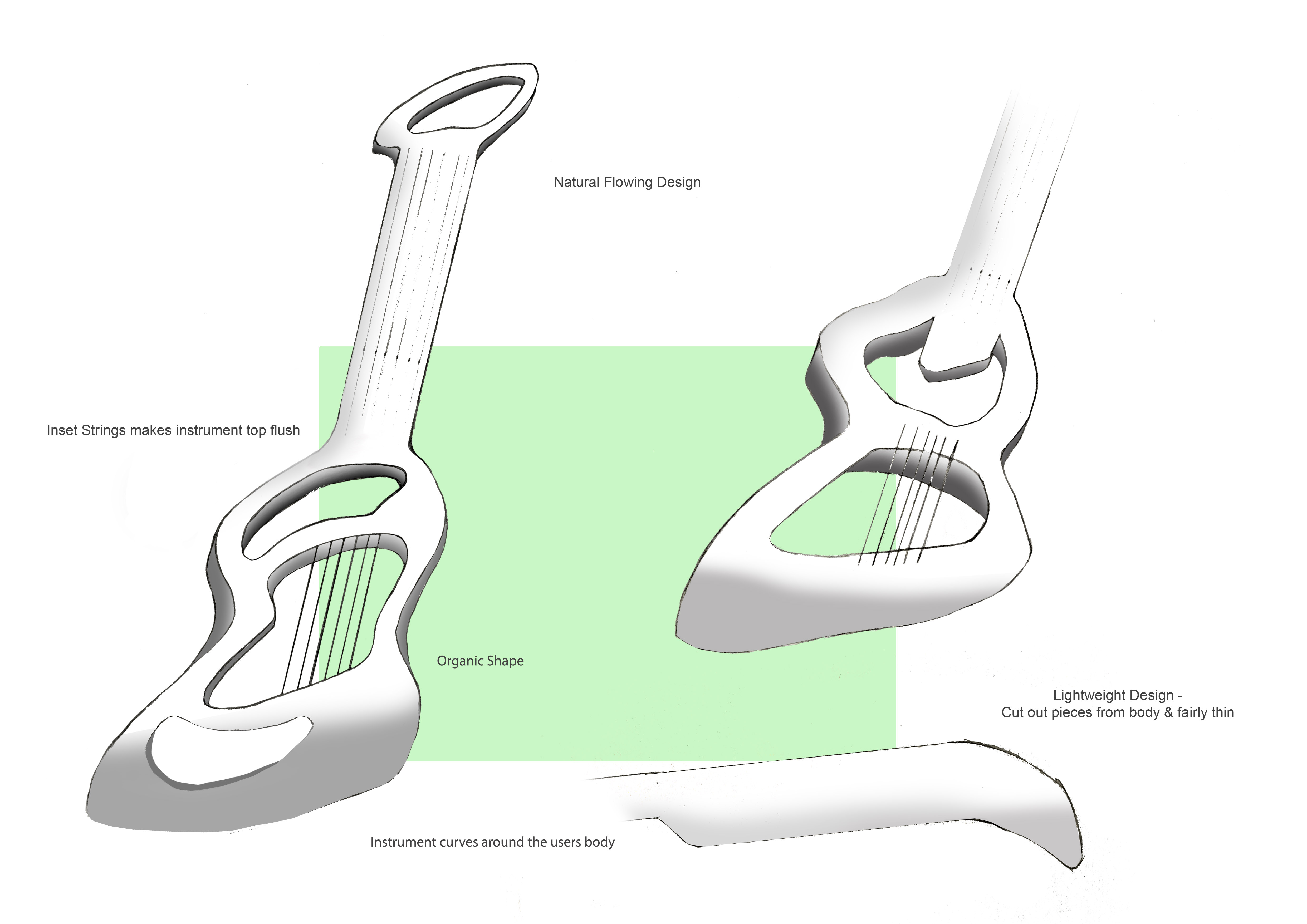 Stringless Guitar by Steve Lewis at Coroflot.com