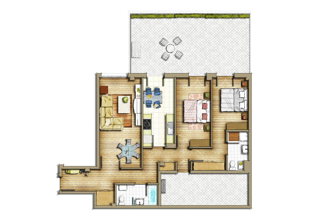 Floor plans by Alberto Talens Fernández at Coroflot.com