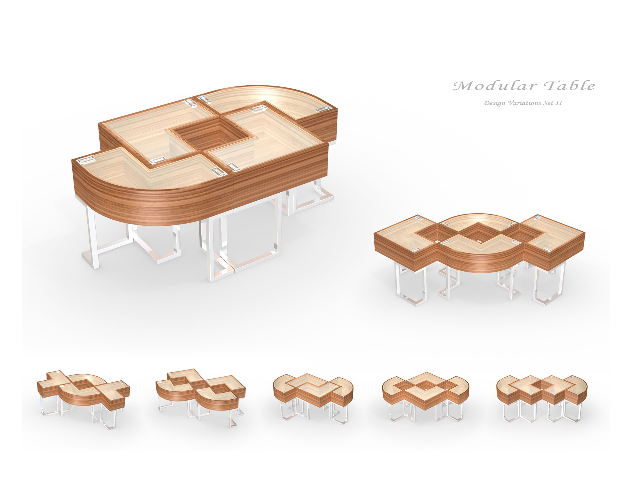 Modular Coffee Table Design by Pablo Ertze at