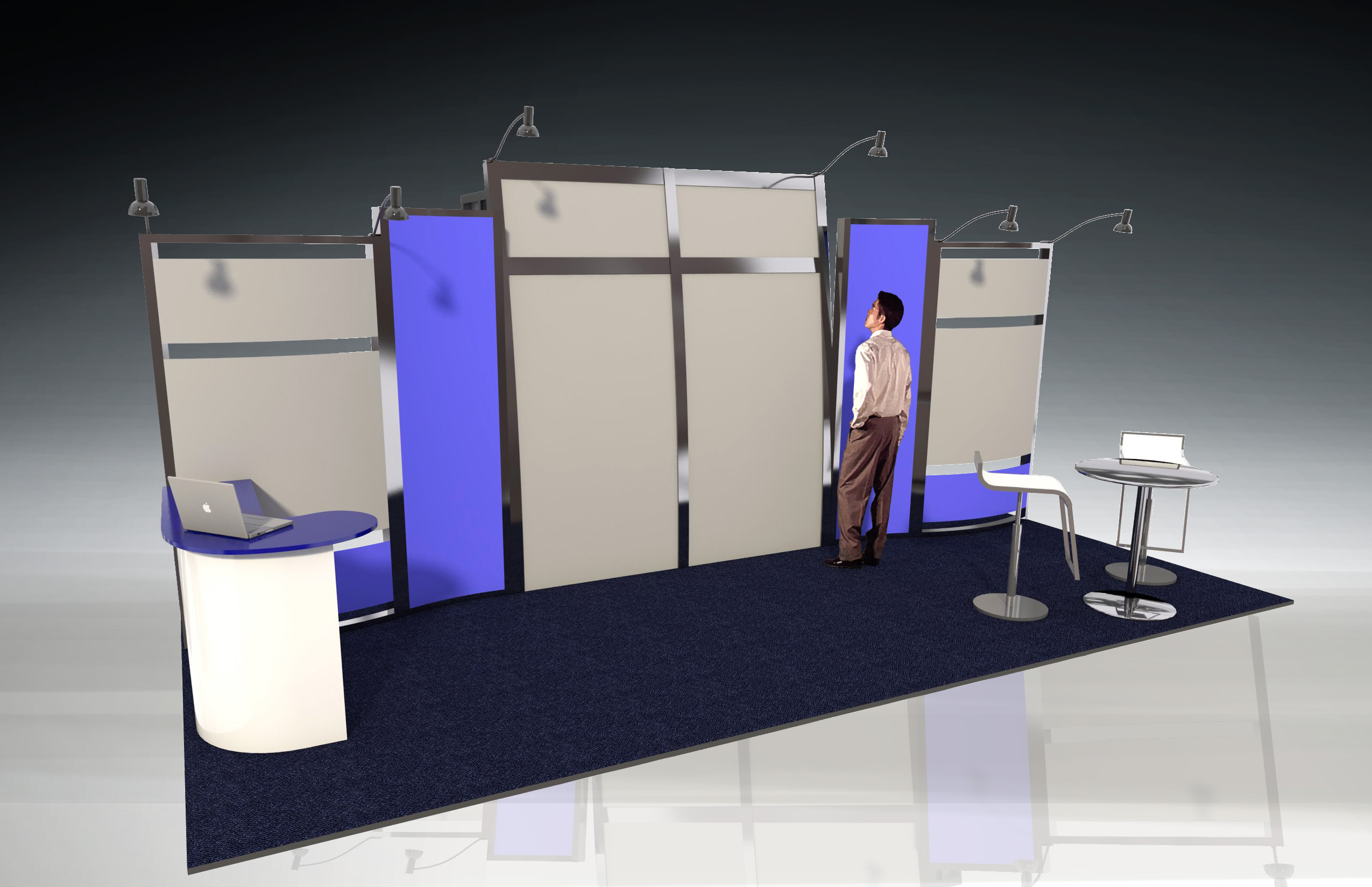 Trade show Exhibit Booth 3D Renderings by AG CAD Designs at