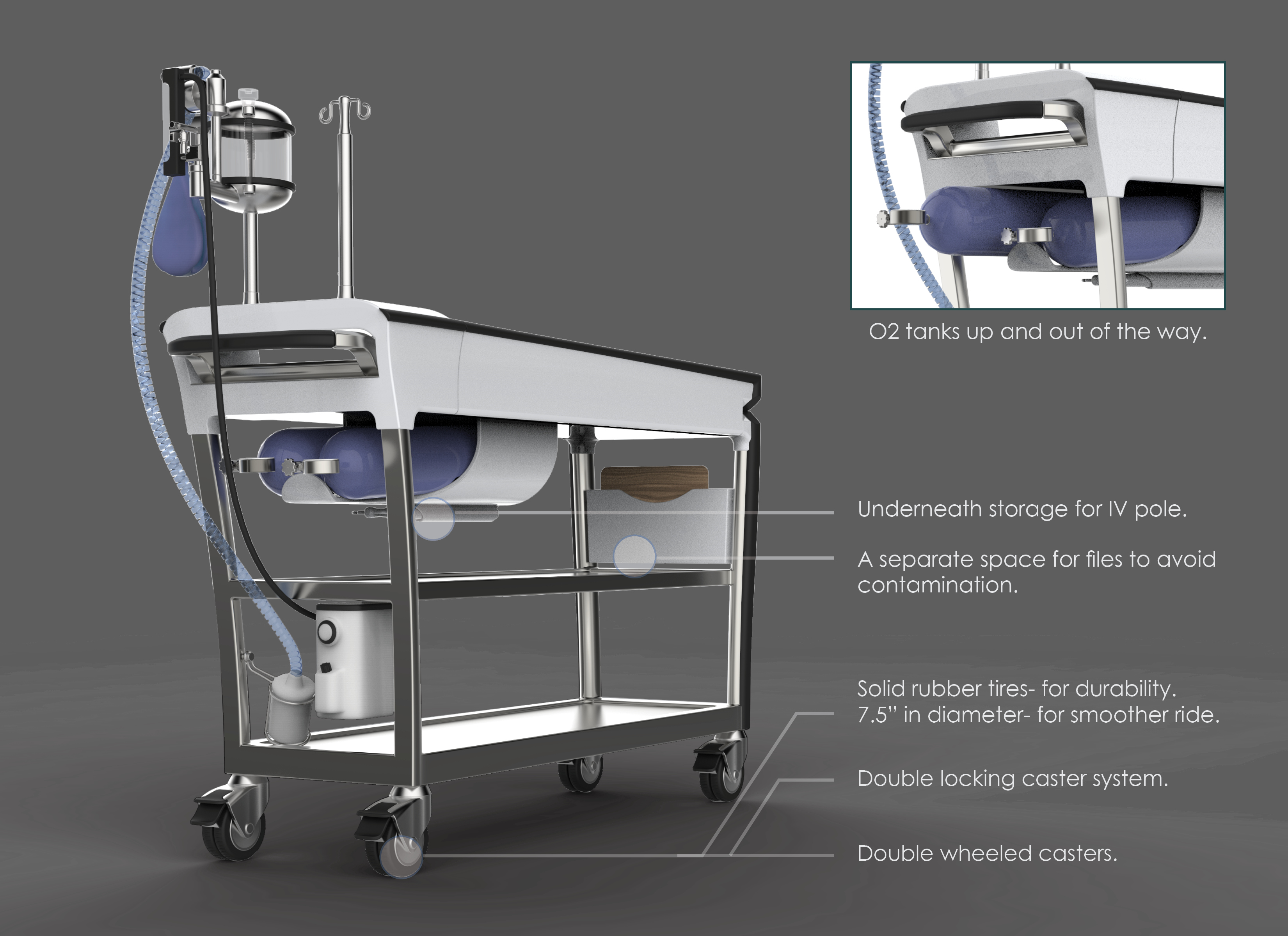 Veterinary Gurney by Elizabeth Reuter at