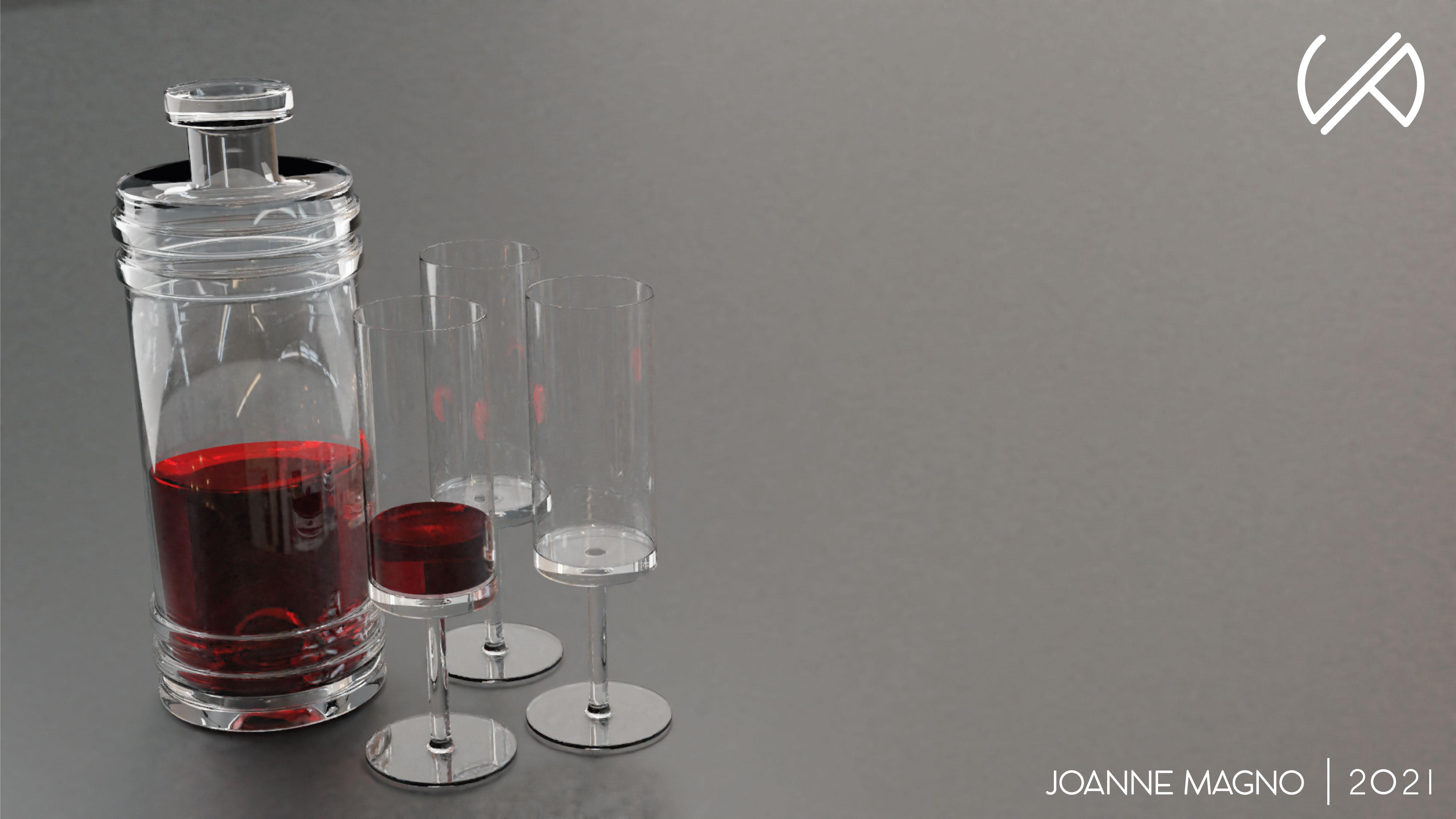 Fancy Glassware by Joanne Magno at