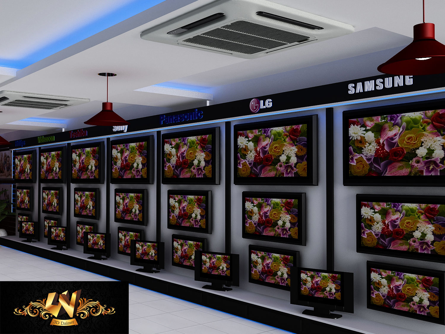 RPG Electronics-Showroom Interior by Yogesh Tripathi at Coroflot.com