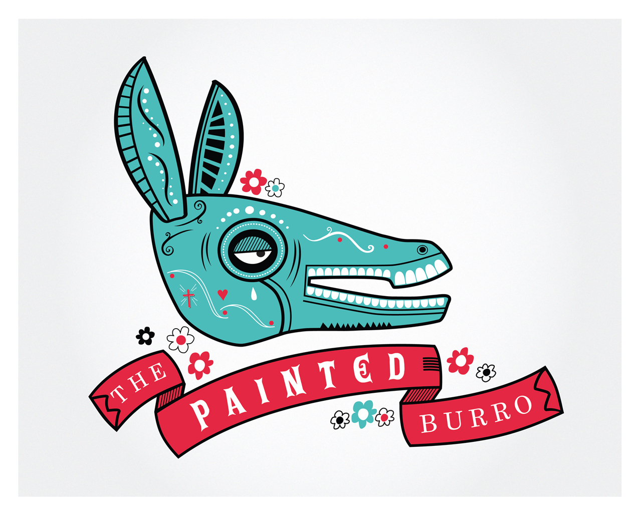 The Painted Burro Logo by ICS Creative at
