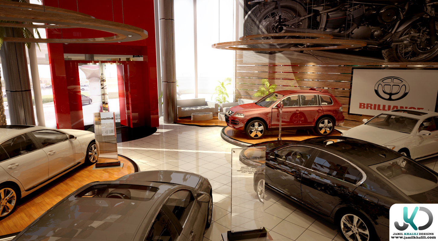 Brilliance Car showroom UAE, Dubai. by Jamil Khalili at