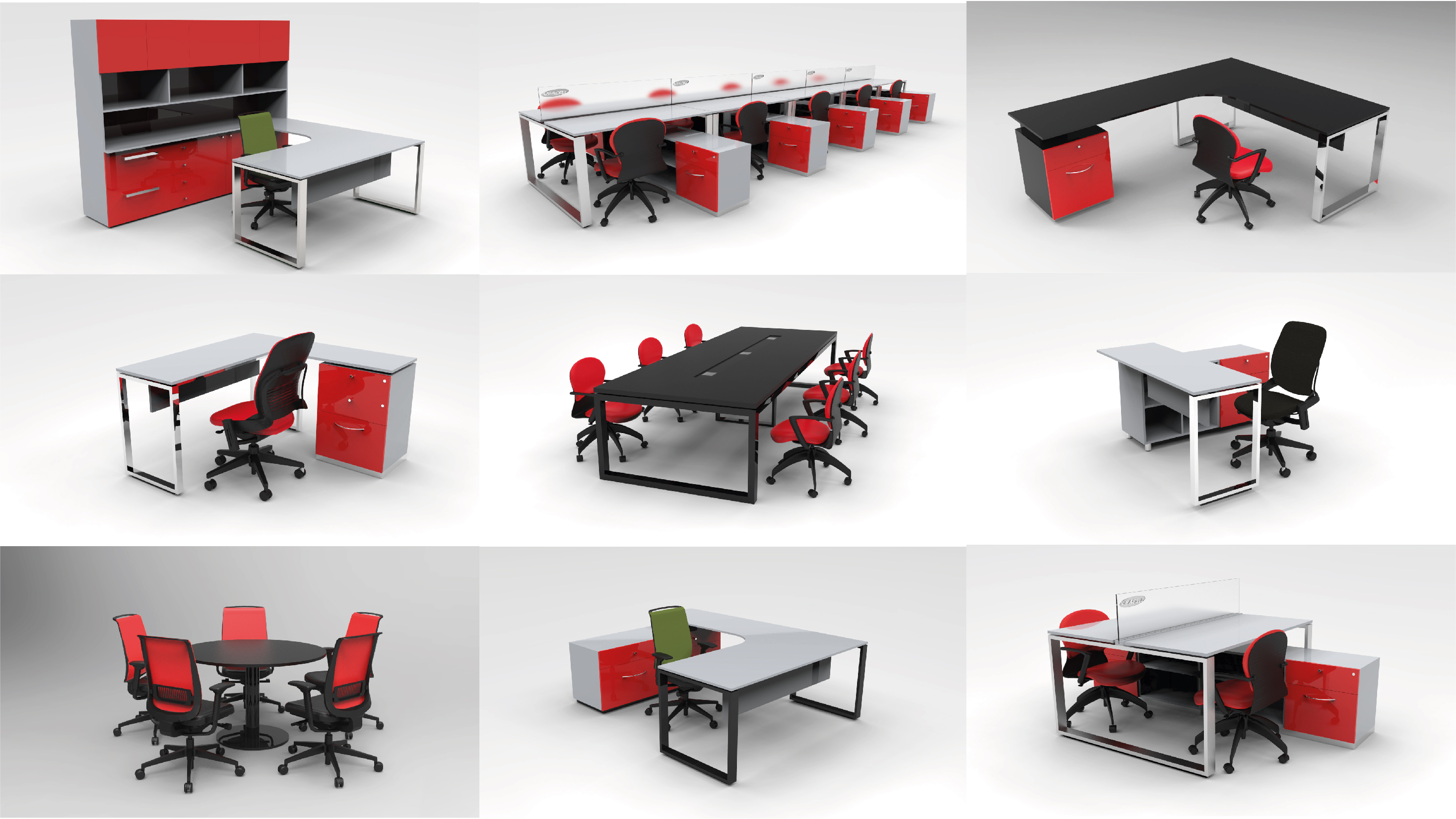 Office furniture by Andrés Gandini at