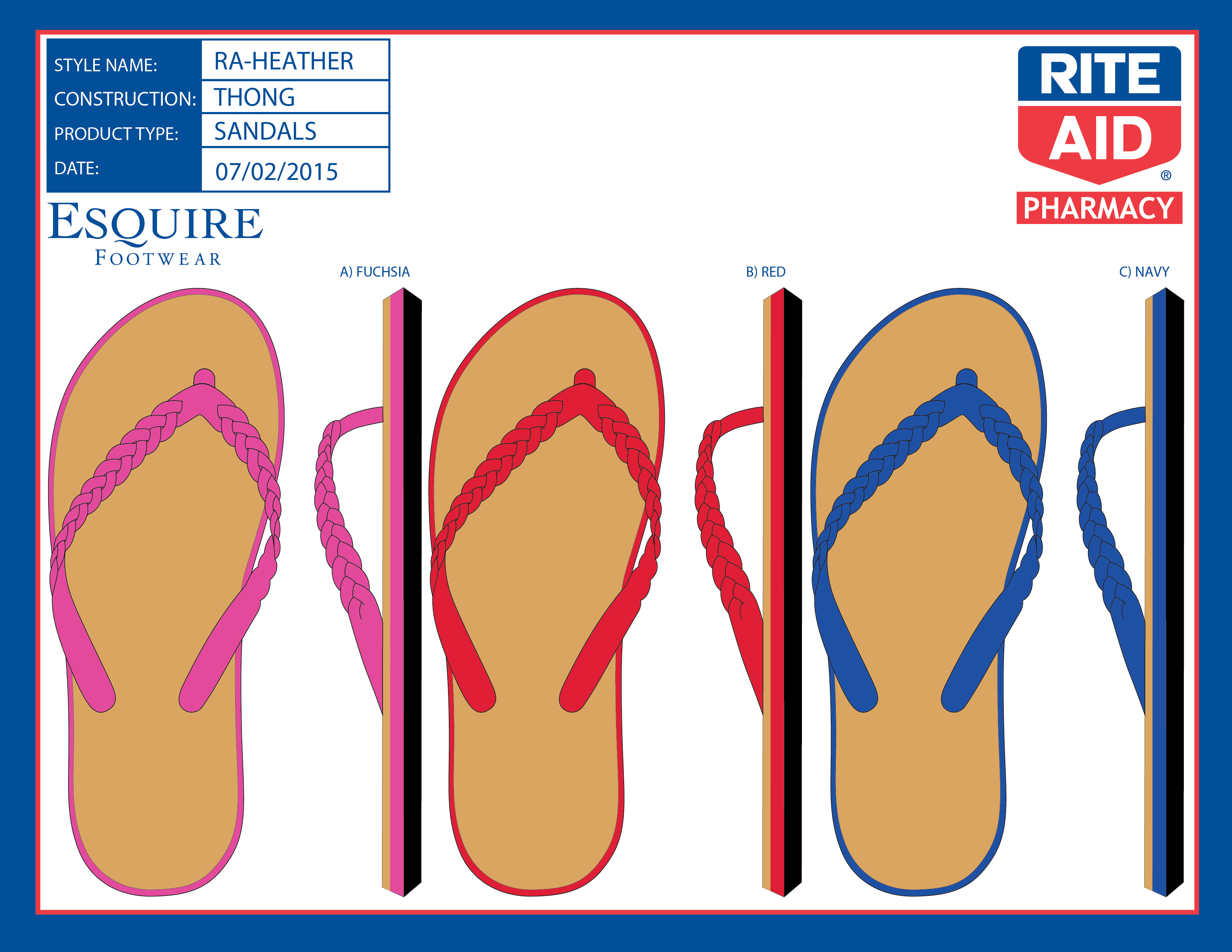 Women's Footwear Designs Flip Flops by Sharon Duffy at