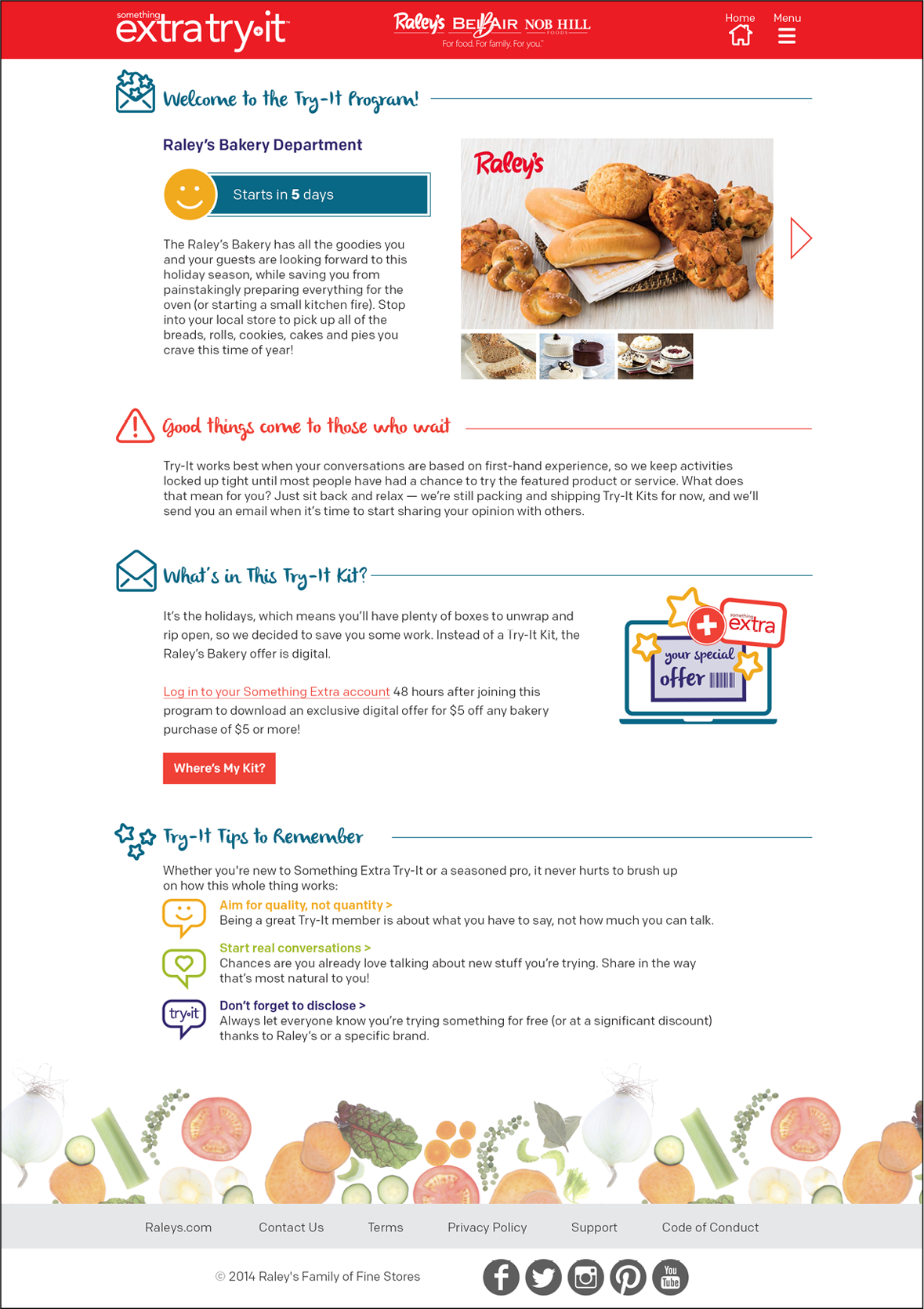 Raley's Something Extra Try-It by Lisa Watts at Coroflot.com